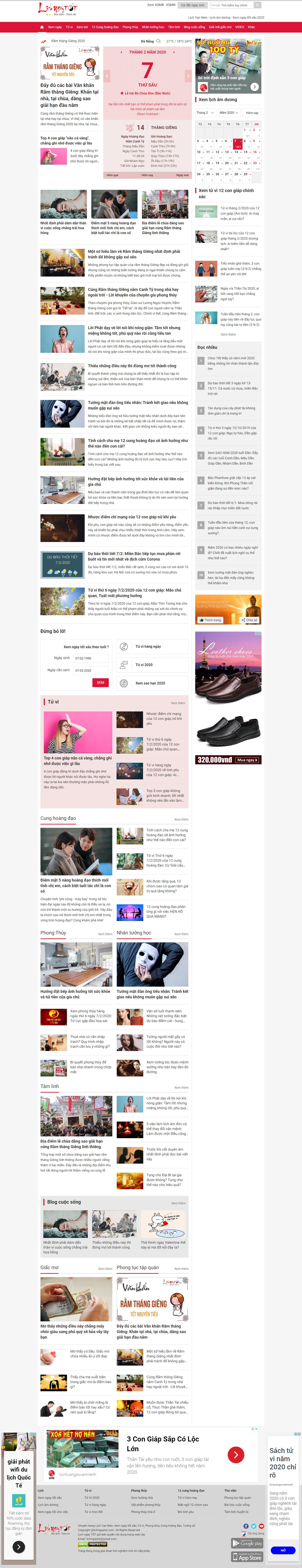 Thiết kế Website phong thủy - lichngaytot.com - VietWebGroup.Vn