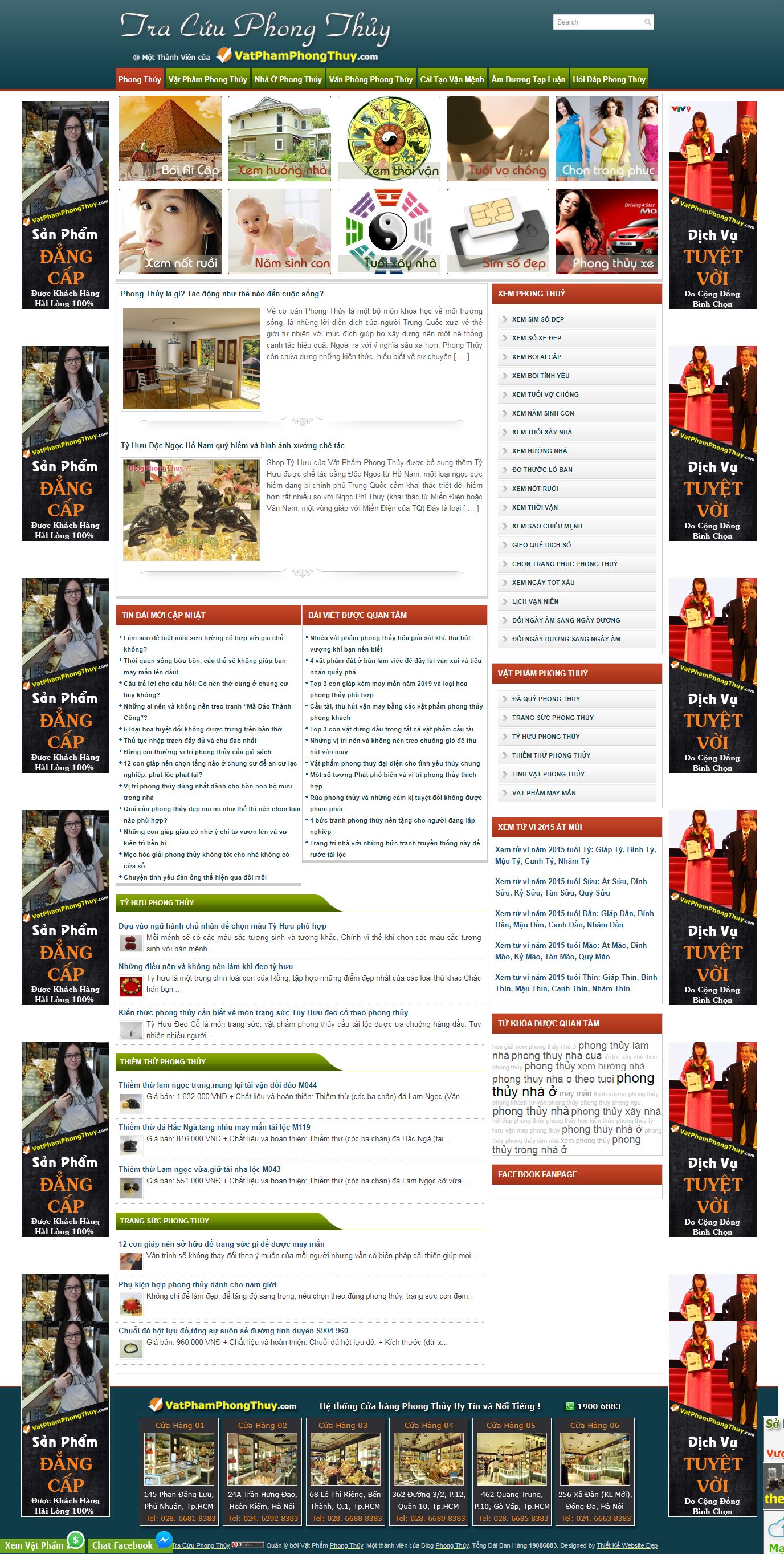 Thiết kế Website phong thủy - www.tracuuphongthuy.com - VietWebGroup.Vn