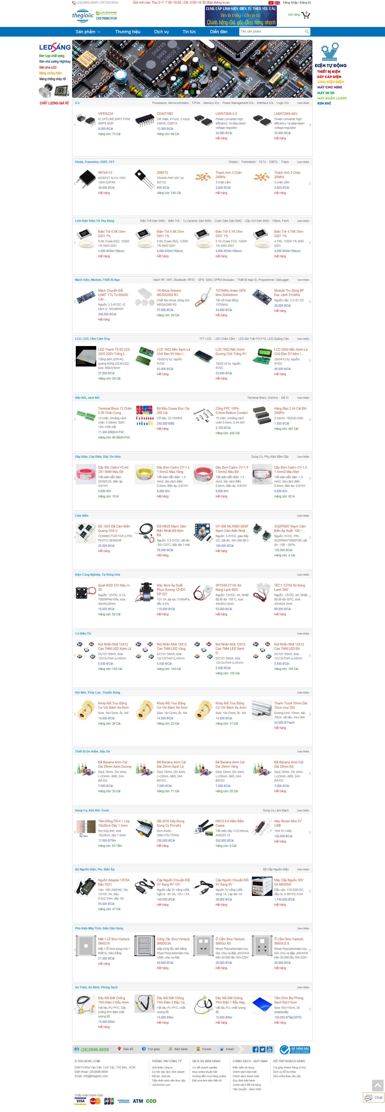 Thiết kế Website điện tử - thegioiic.com - VietWebGroup.Vn