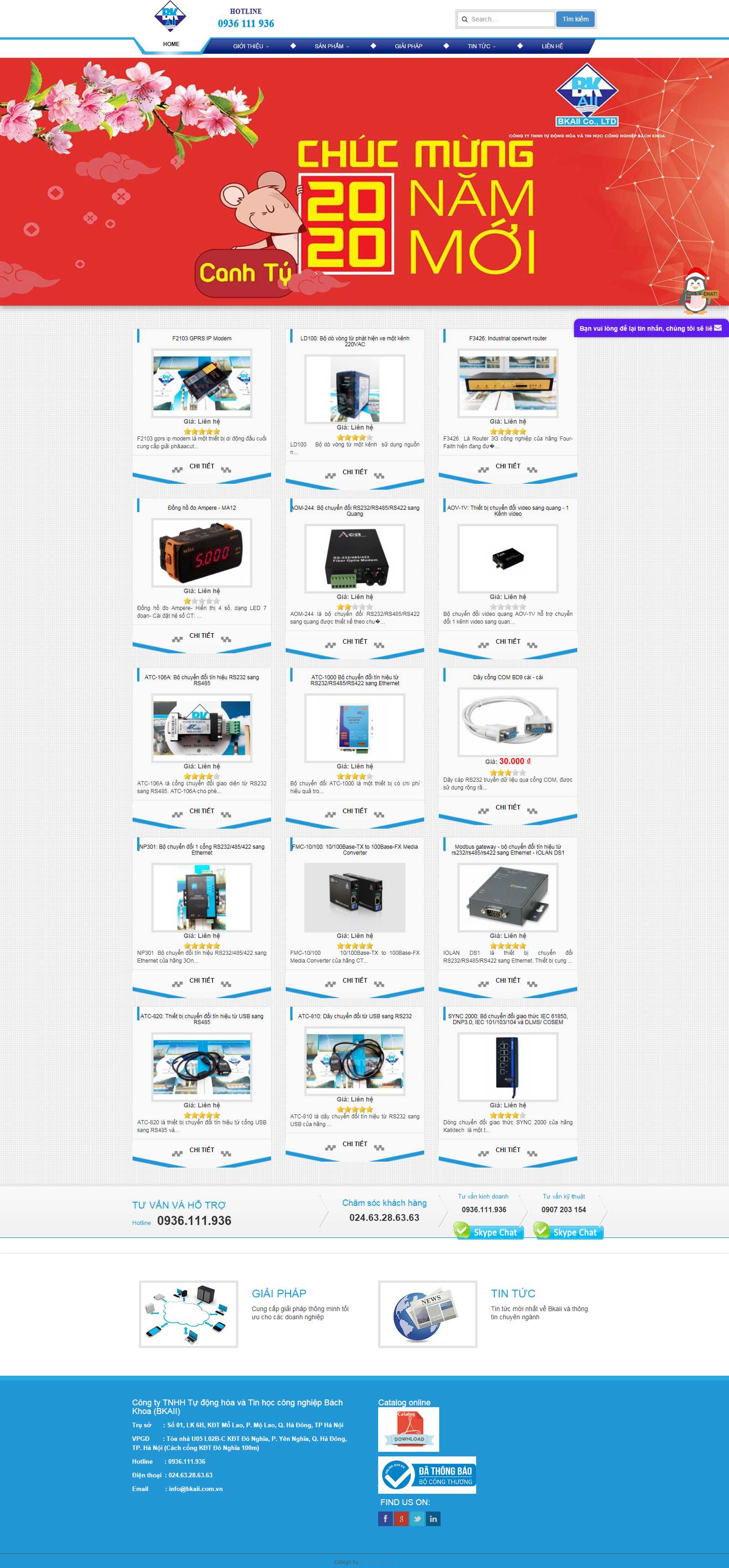 Thiết kế Website điện tử - bkaii.com.vn - VietWebGroup.Vn