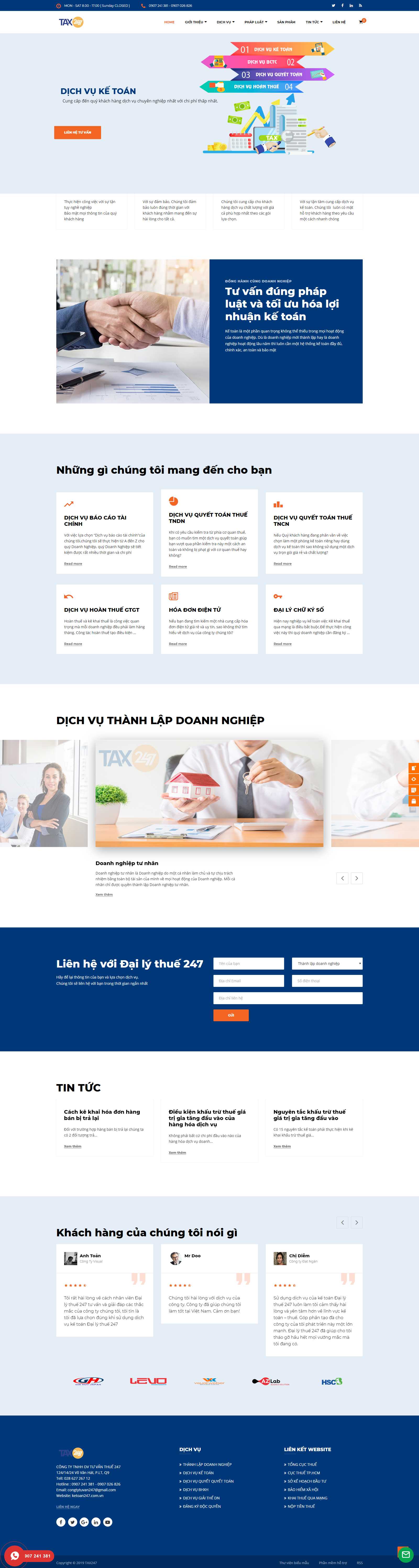 Thiết kế Website kế toán - ketoan247.com.vn - VietWebGroup.Vn