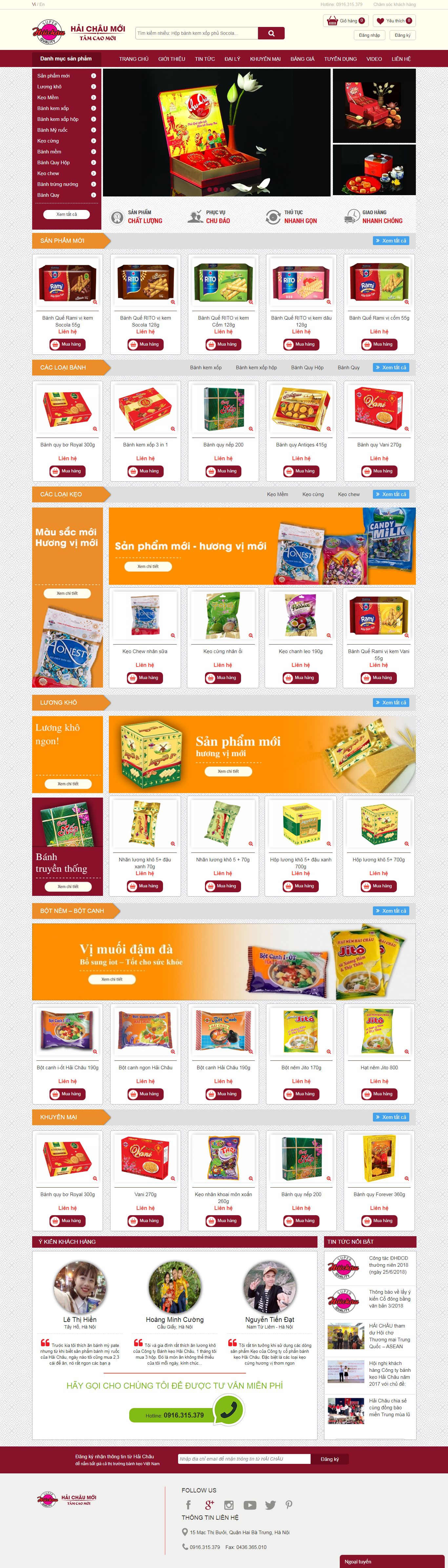 Thiết kế Website bánh kẹo - www.haichau.com.vn - VietWebGroup.Vn