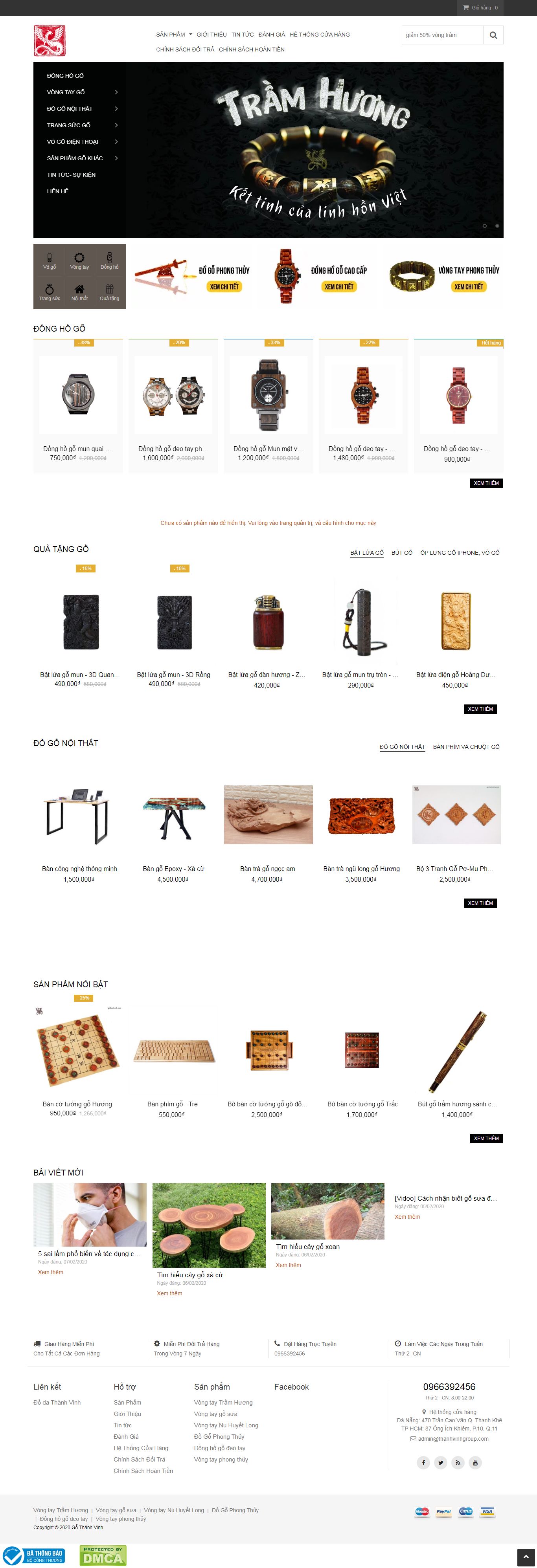 Thiết kế Website mỹ nghệ - gothanhvinh.com - VietWebGroup.Vn