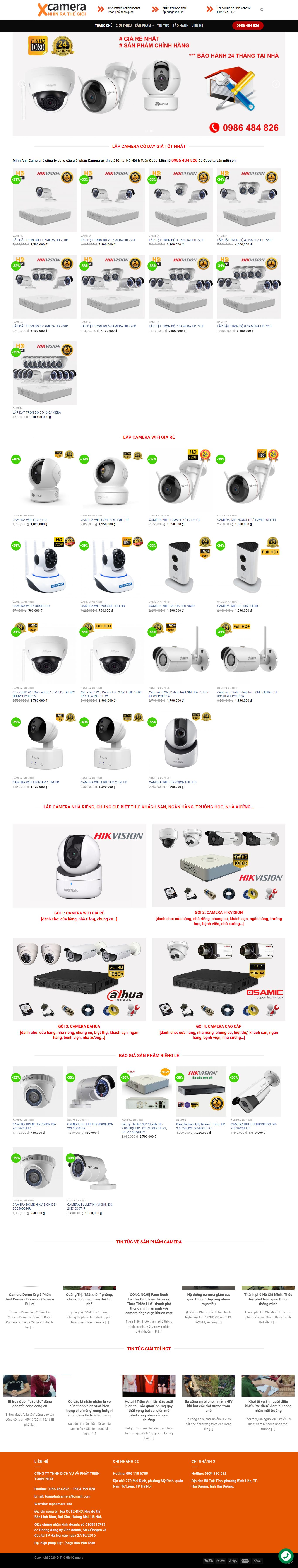 Thiết kế Website camera quan sát - lapcamera.site - VietWebGroup.Vn