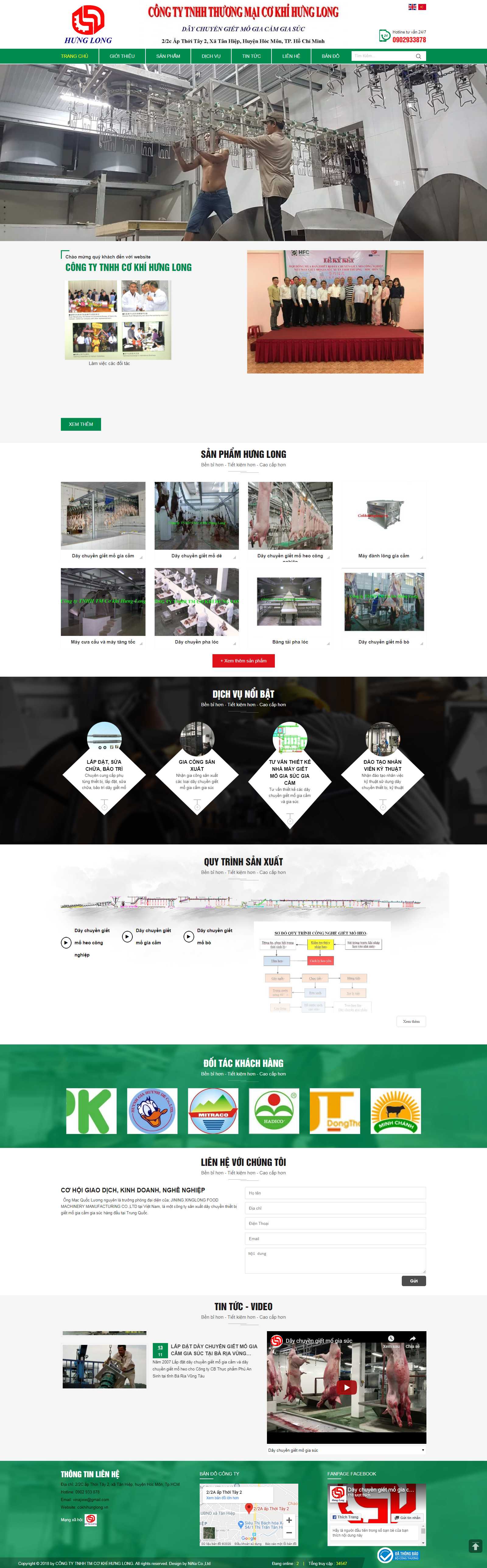 Thiết kế Website cơ khí - cokhihunglong.vn - VietWebGroup.Vn