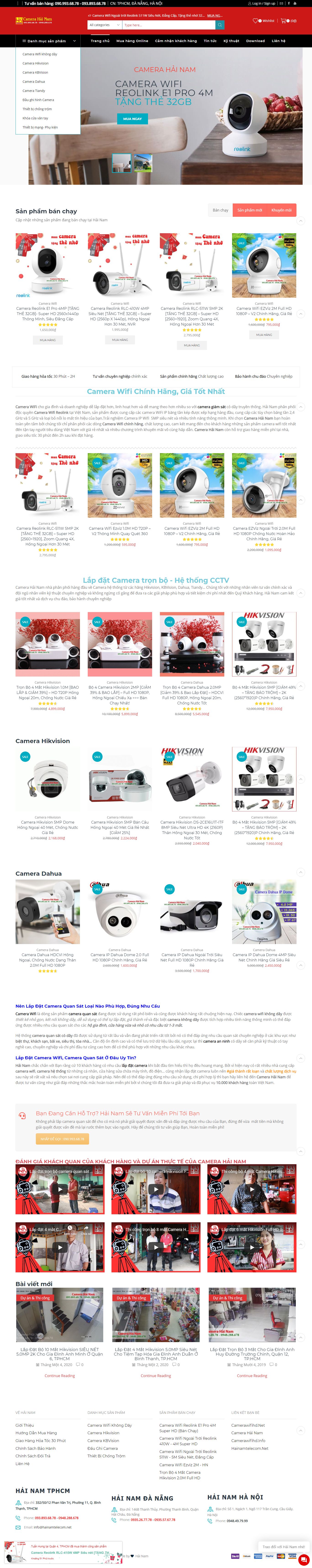 Thiết kế Website camera giám sát - cameraipgiasi.com - VietWebGroup.Vn
