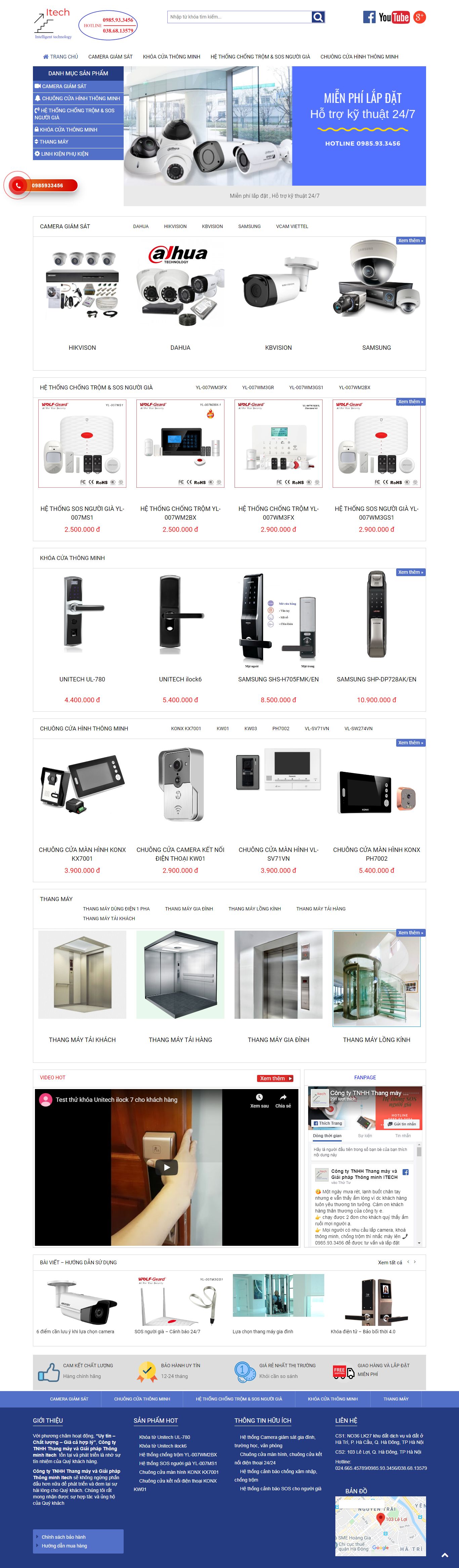 Thiết kế Website camera giám sát - itechvn.vn - VietWebGroup.Vn