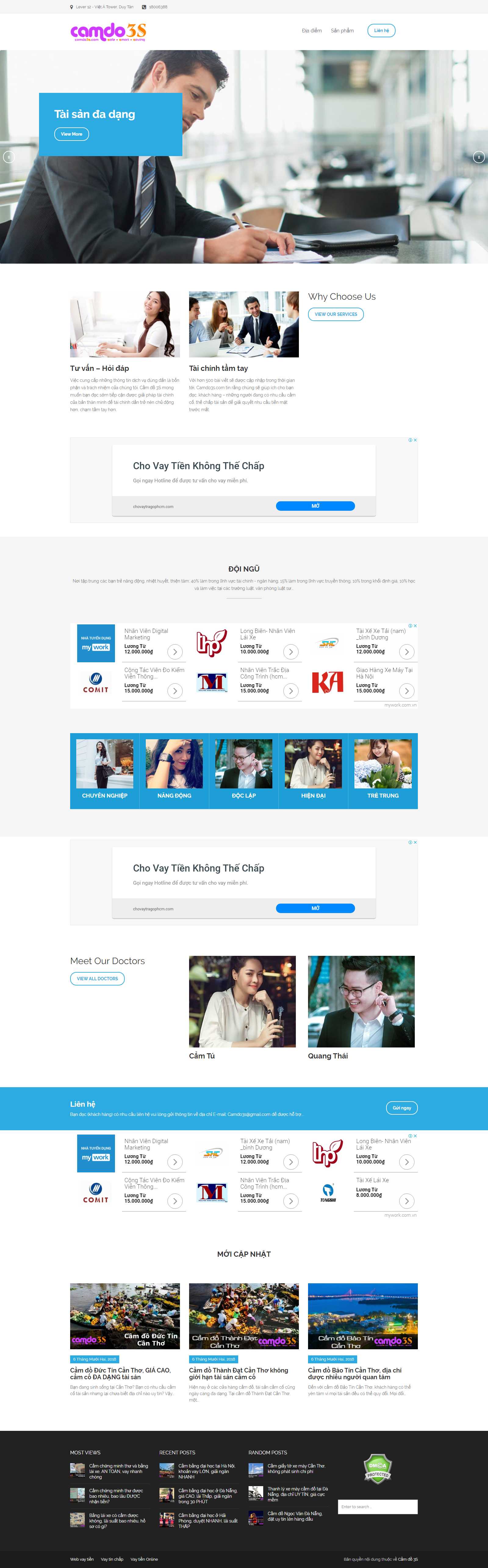 Thiết kế Website cầm đồ - camdo3s.com - VietWebGroup.Vn