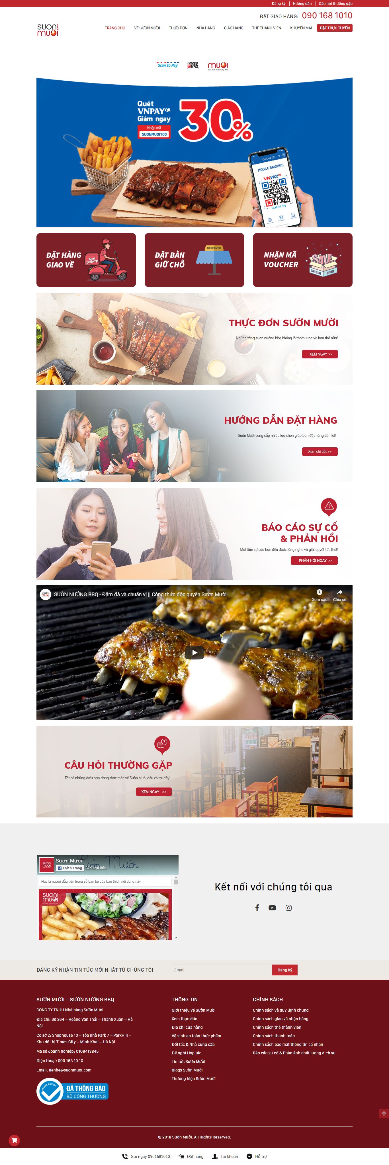 Thiết kế Website đồ ăn vặt - suonmuoi.com - VietWebGroup.Vn