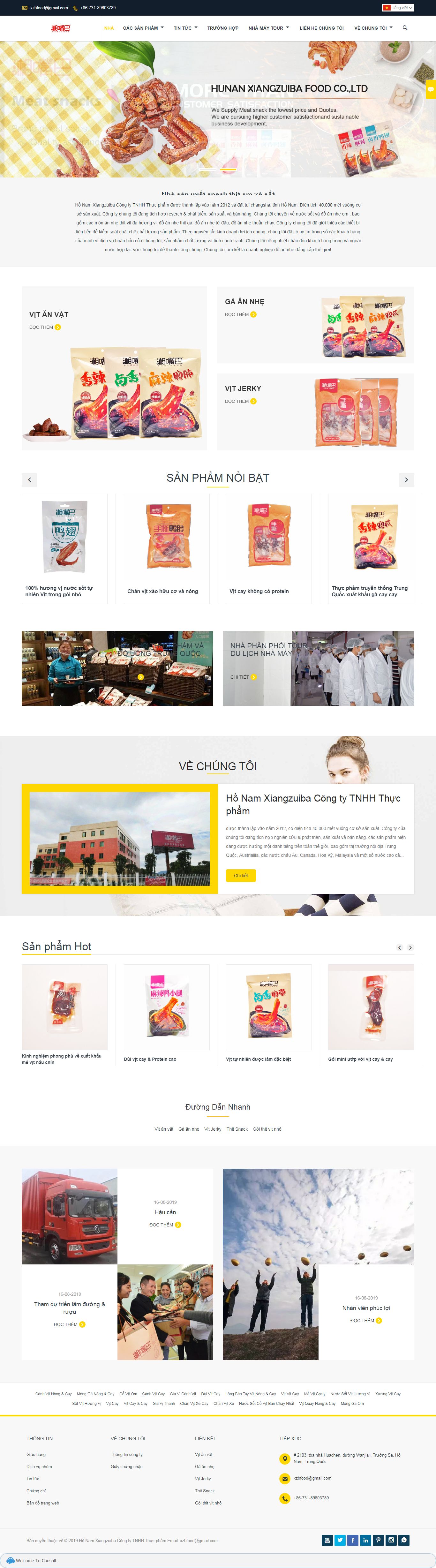 Thiết kế Website đồ ăn vặt - vi.xzbfood.com - VietWebGroup.Vn