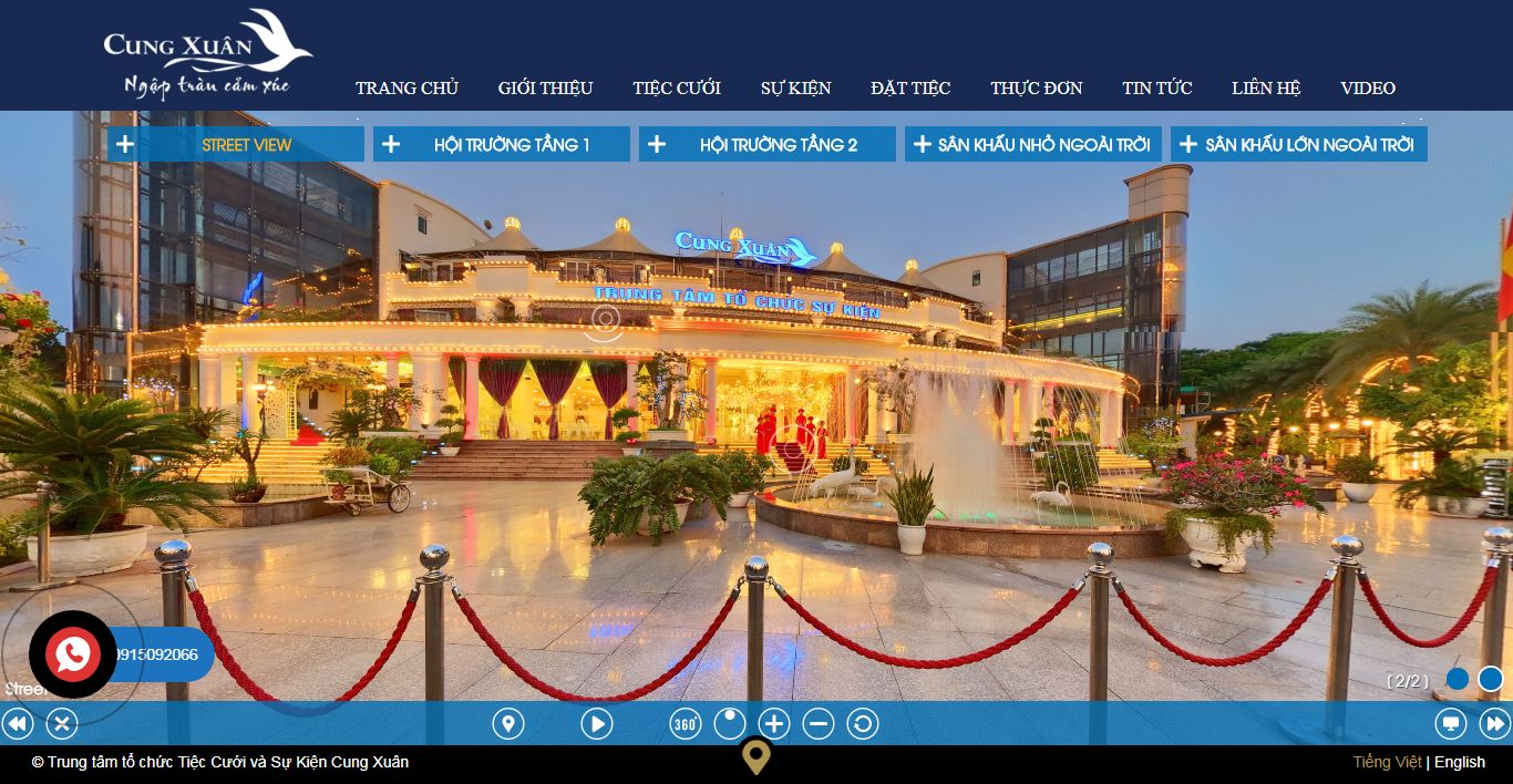 Thiết kế Website tiệc cưới - cungxuan.vn - VietWebGroup.Vn