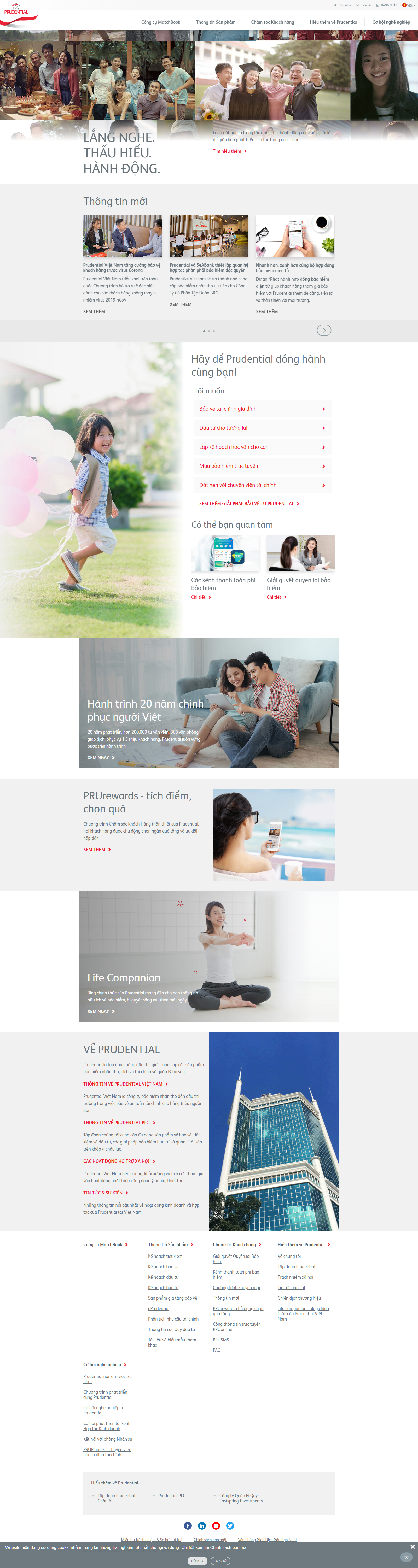 Thiết kế Website bảo hiểm - www.prudential.com.vn - VietWebGroup.Vn