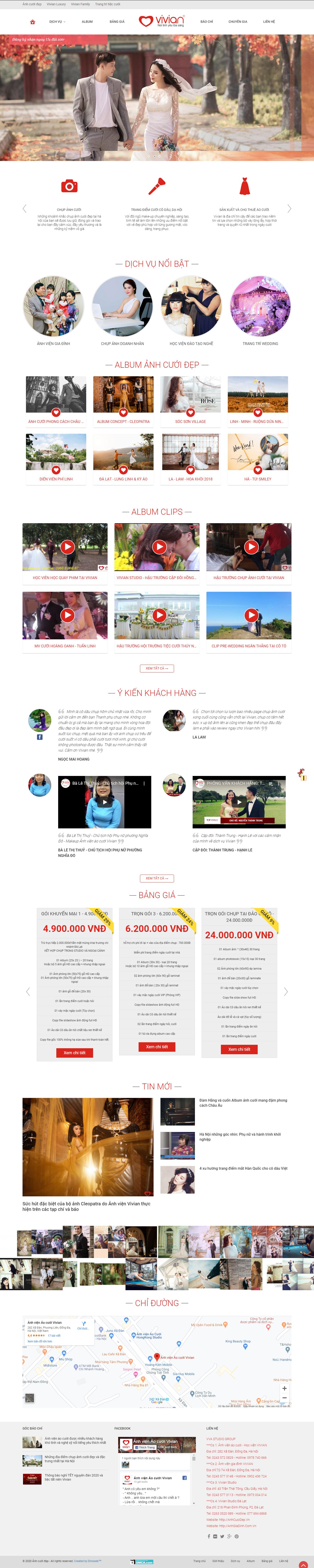 Thiết kế Website chụp ảnh cưới - anhcuoidep.vn - VietWebGroup.Vn