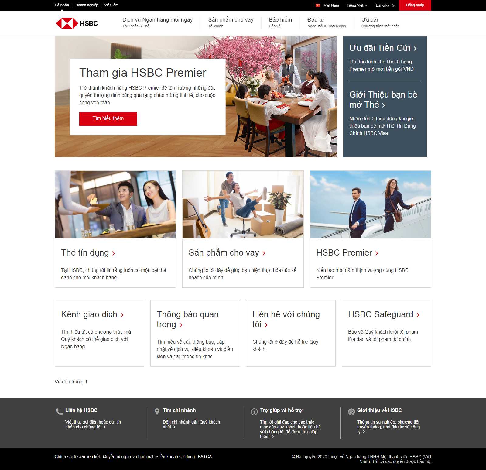 Thiết kế Website bảo hiểm - www.hsbc.com.vn - VietWebGroup.Vn