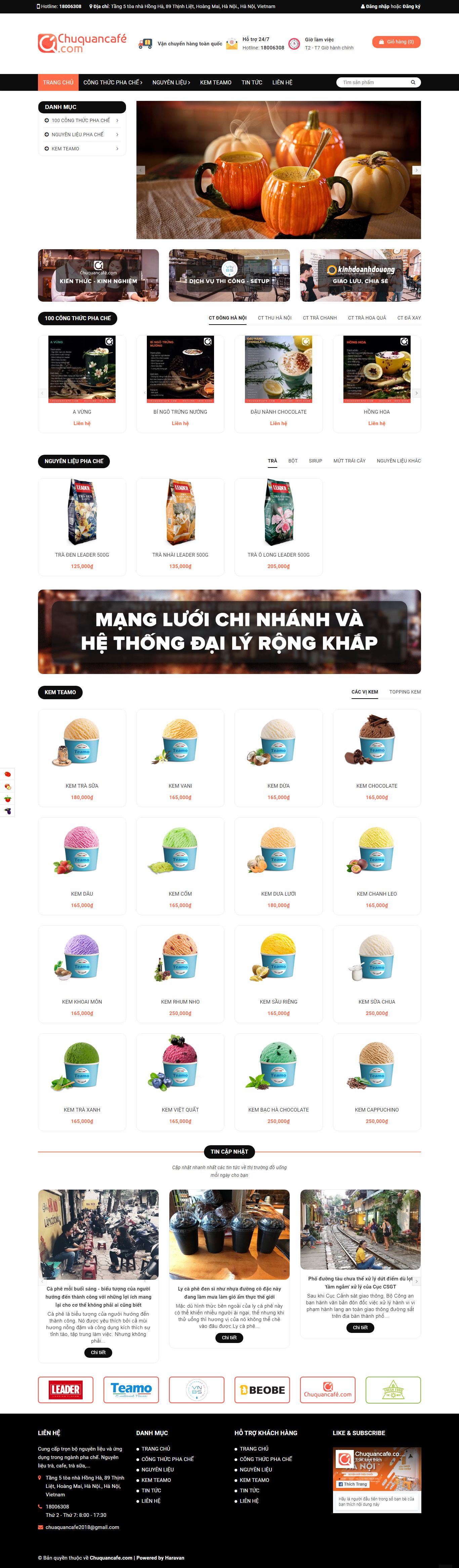 Thiết kế Website quán cafe - chuquancafe.com - VietWebGroup.Vn