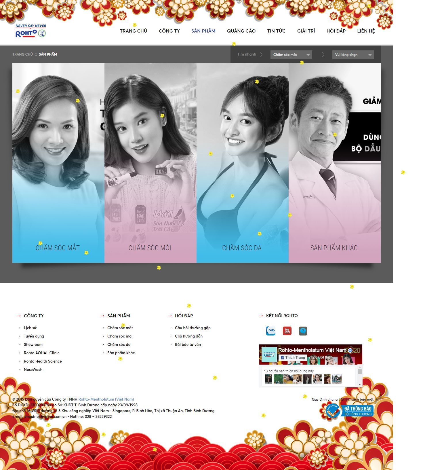 Thiết kế Website sản phẩm - rohto.com.vn - VietWebGroup.Vn