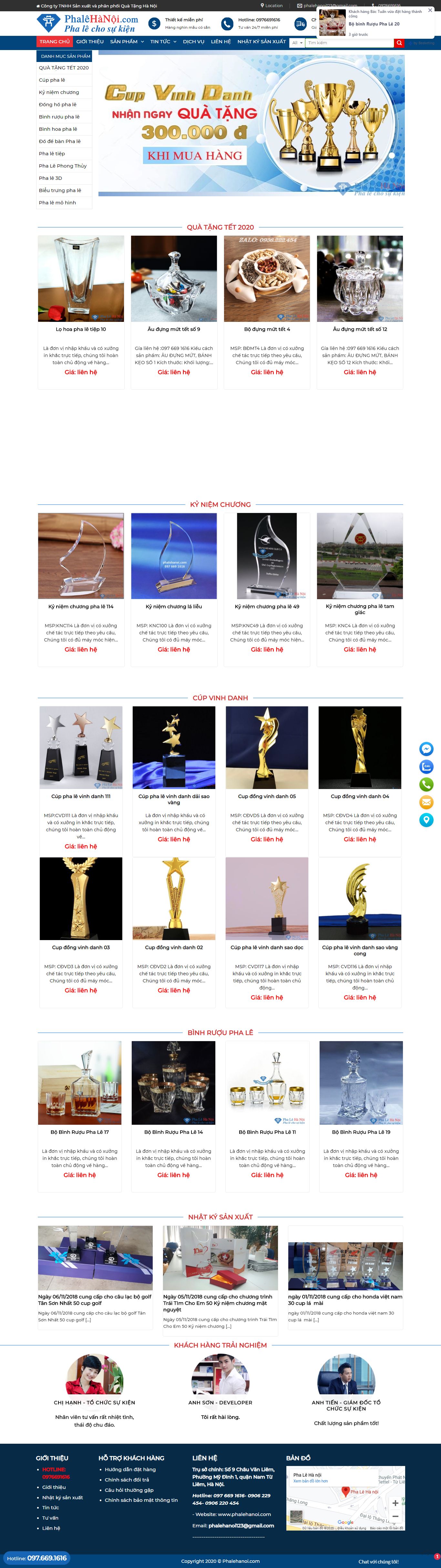 Thiết kế Website quà tặng - phalehanoi.com - VietWebGroup.Vn