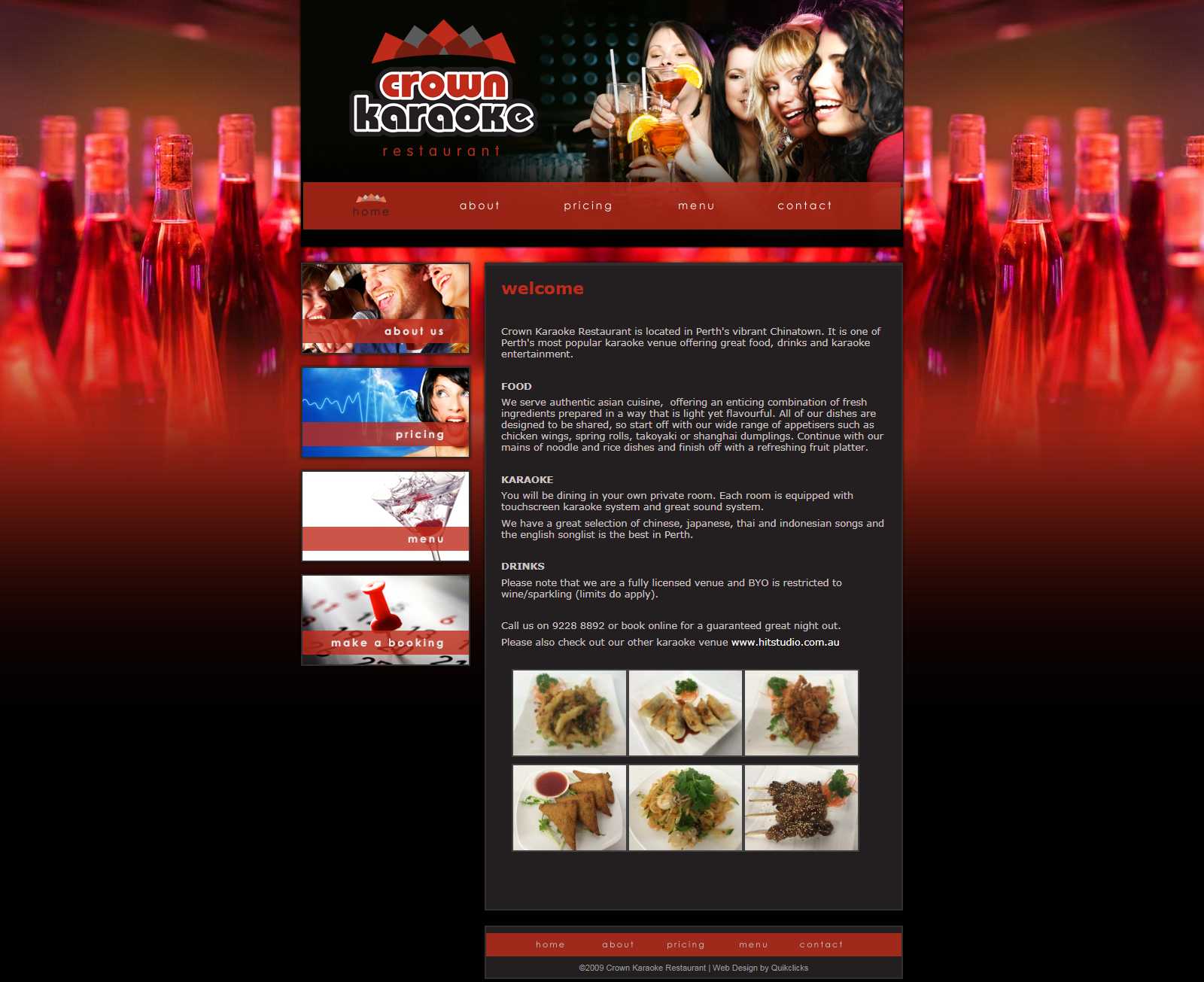 Thiết kế Website quán karaoke - www.crownkaraoke.com.au - VietWebGroup.Vn