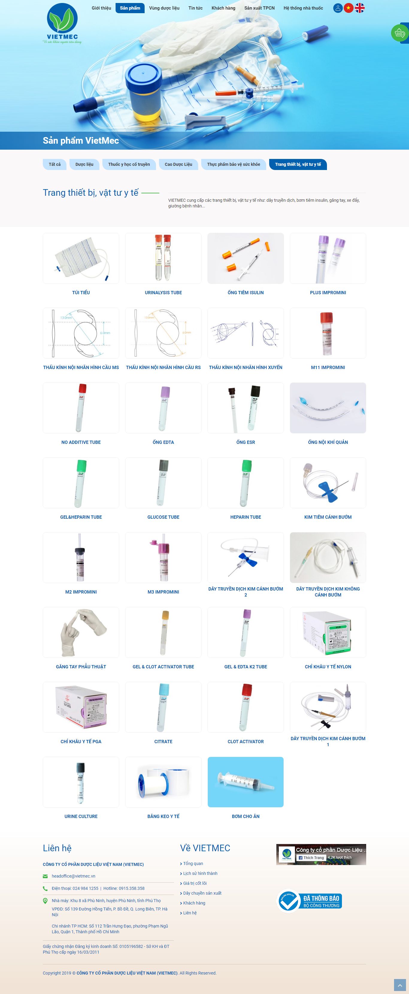 Thiết kế Website thiết bị vật tư - duoclieuvietnam.com.vn - VietWebGroup.Vn