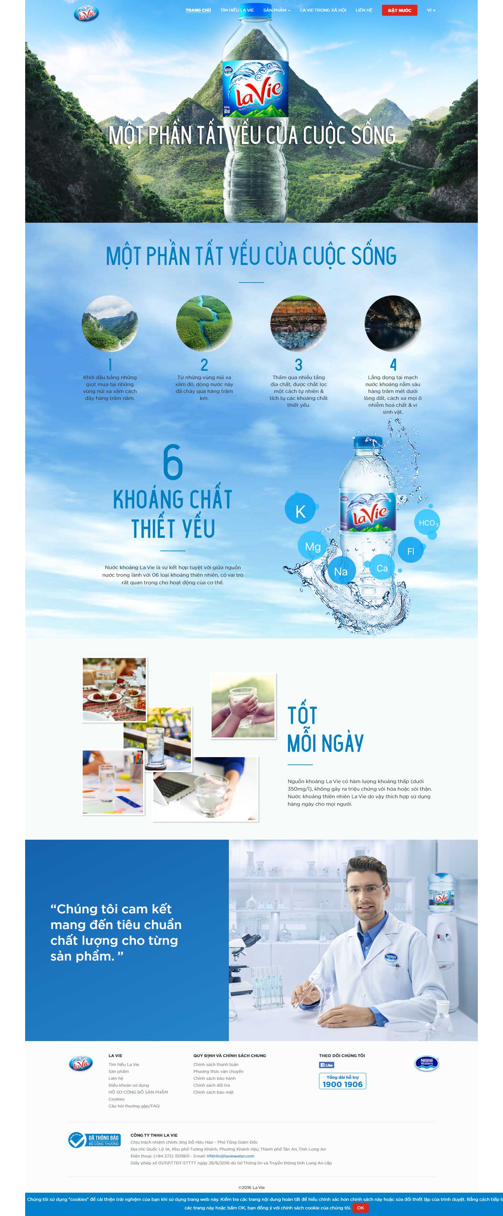 Thiết kế Website nước uống - www.laviewater.com - VietWebGroup.Vn
