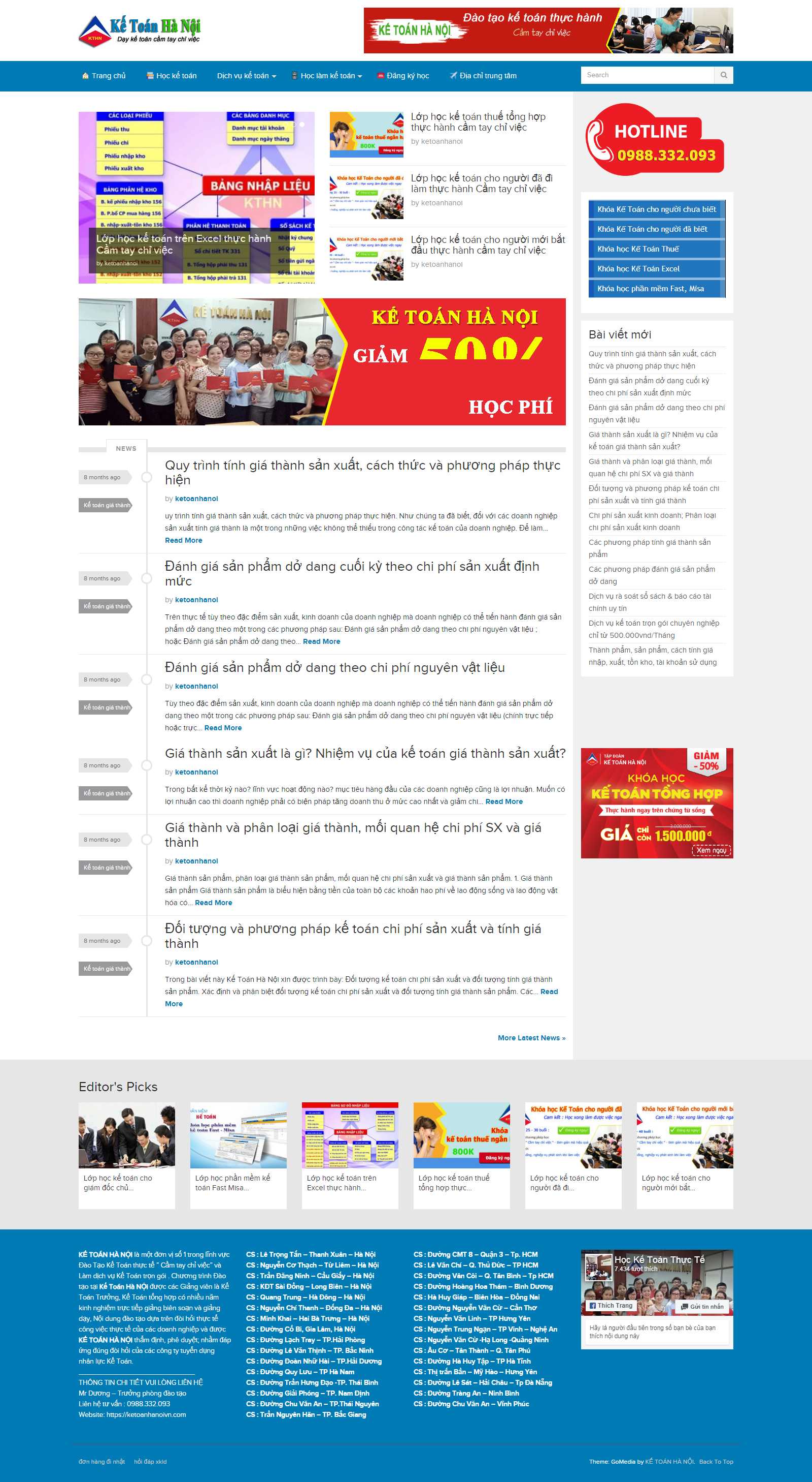 Thiết kế Website kế toán - ketoanhanoivn.com - VietWebGroup.Vn