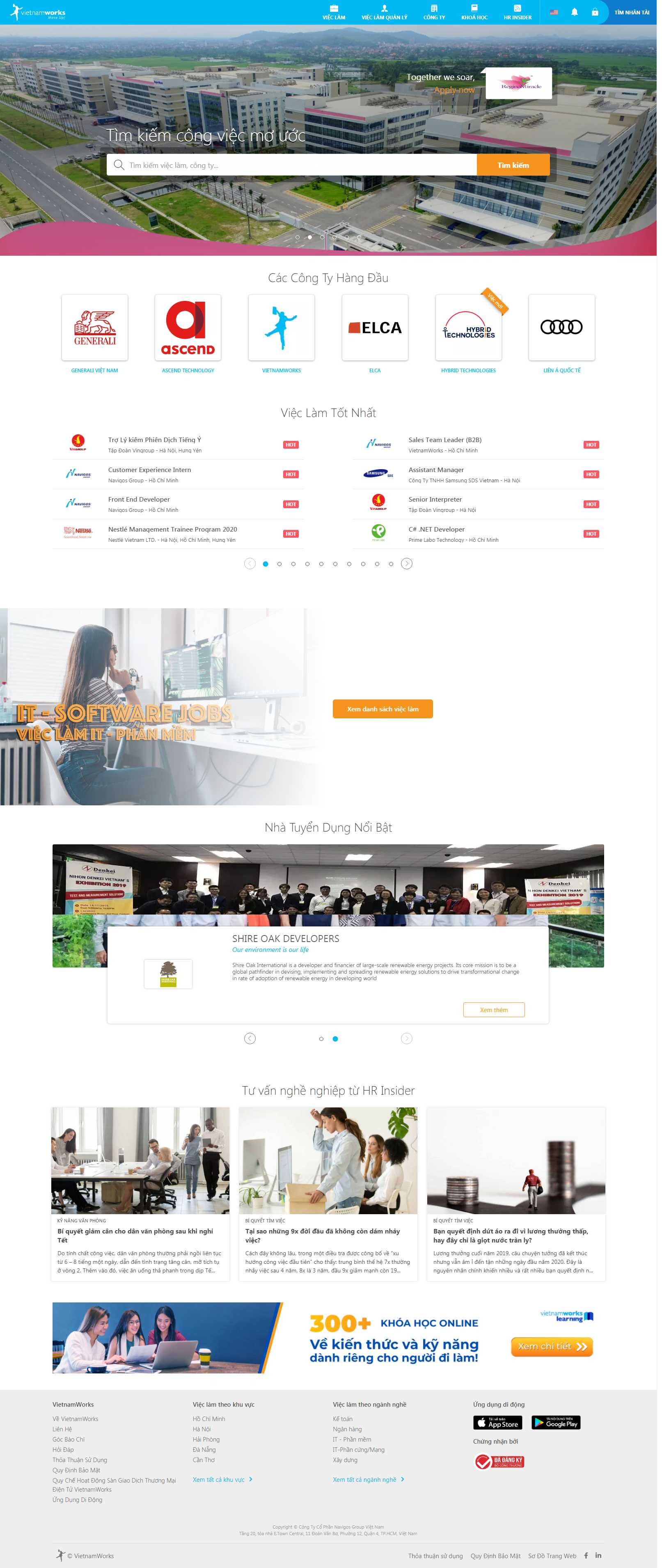 Thiết kế Website việc làm - www.vietnamworks.com - VietWebGroup.Vn