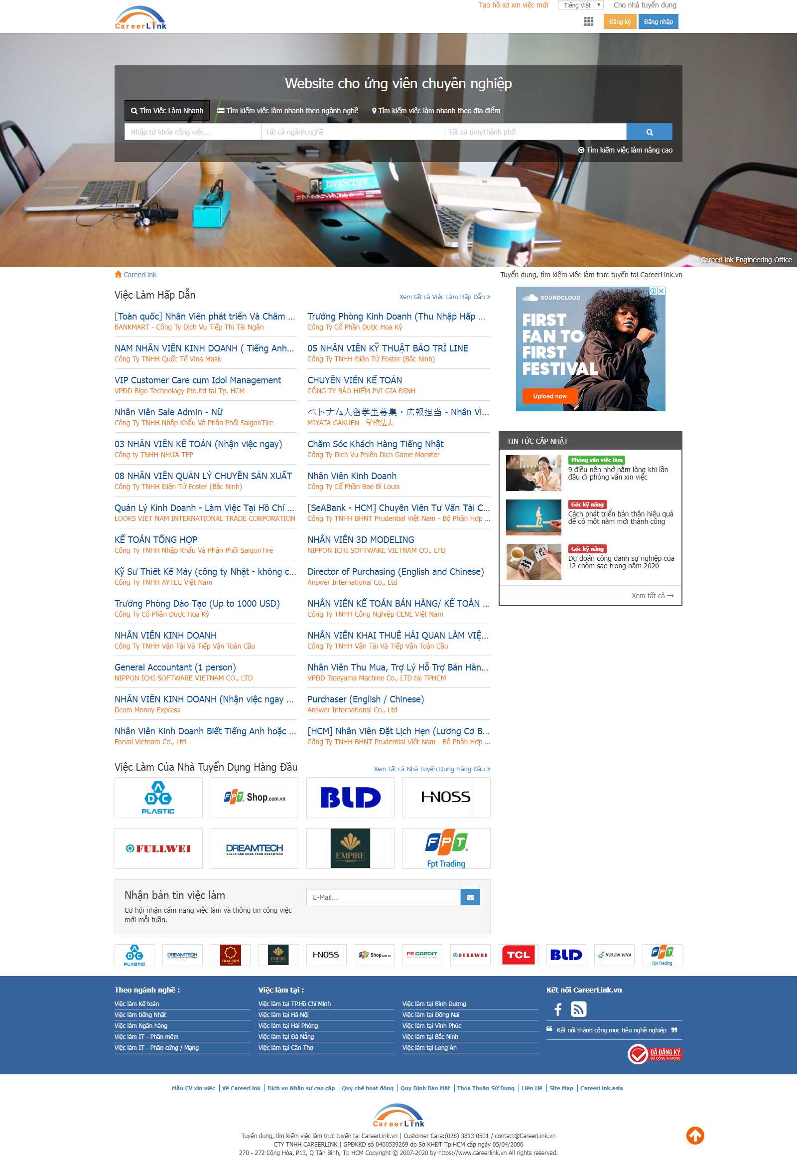 Thiết kế Website php - www.careerlink.vn - VietWebGroup.Vn
