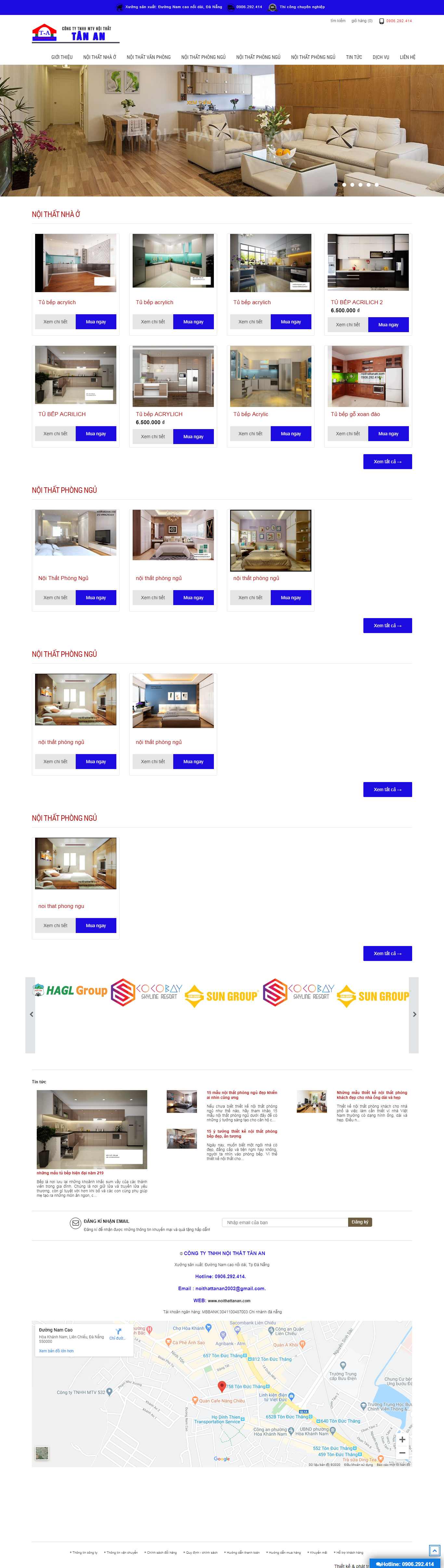 Thiết kế Website thiết kế nội thất - noithattanan.com - VietWebGroup.Vn