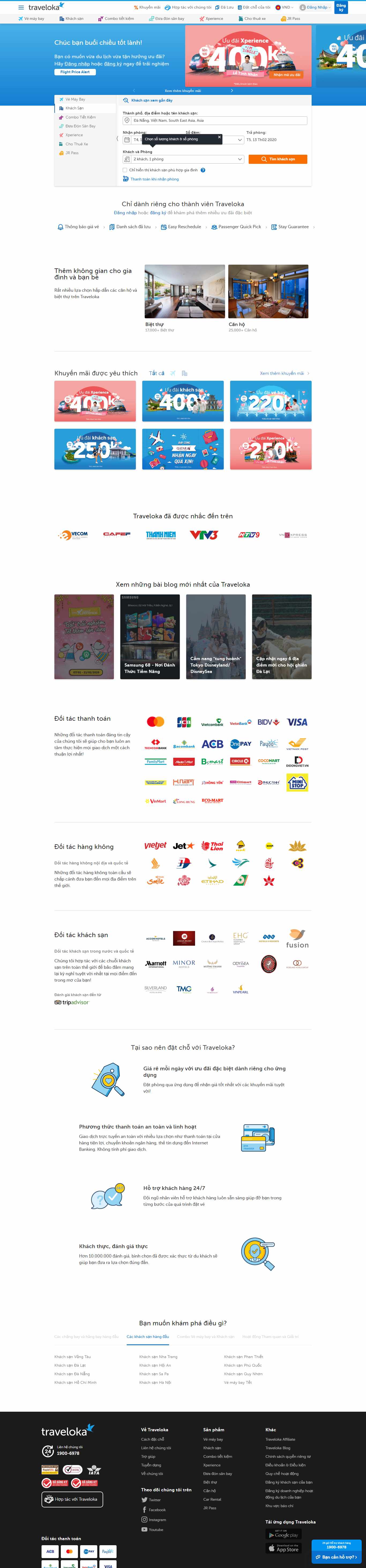 Thiết kế Website đặt phòng khách sạn - www.traveloka.com - VietWebGroup.Vn