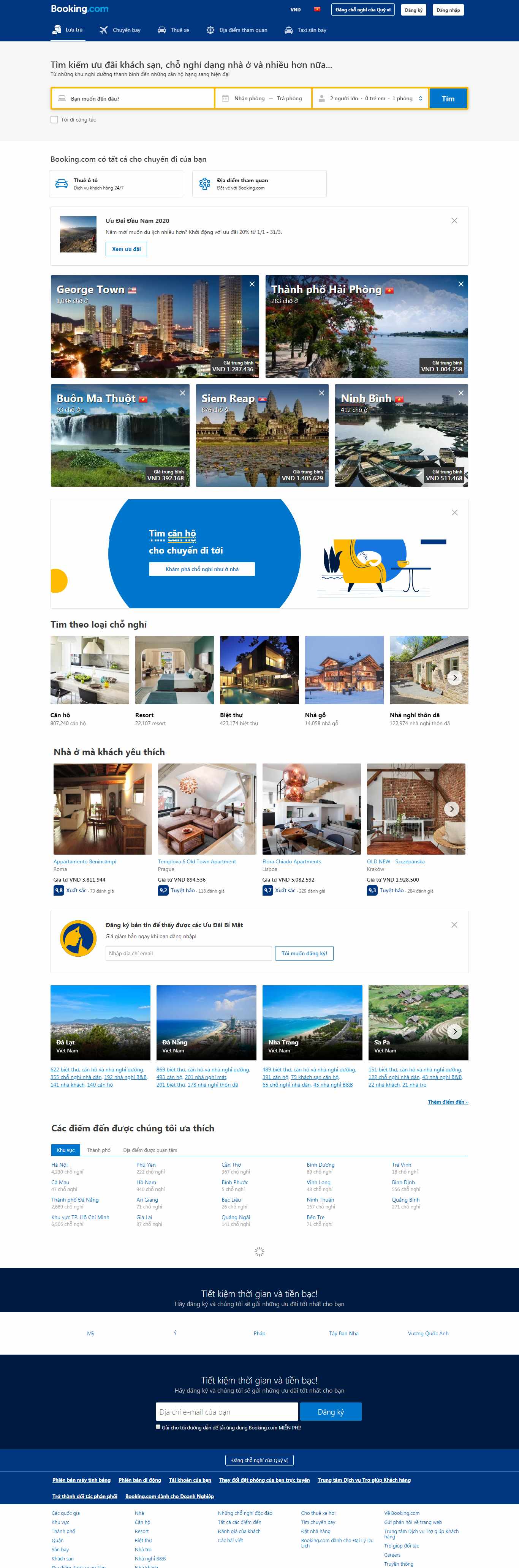 Thiết kế Website đặt phòng khách sạn - www.booking.com - VietWebGroup.Vn