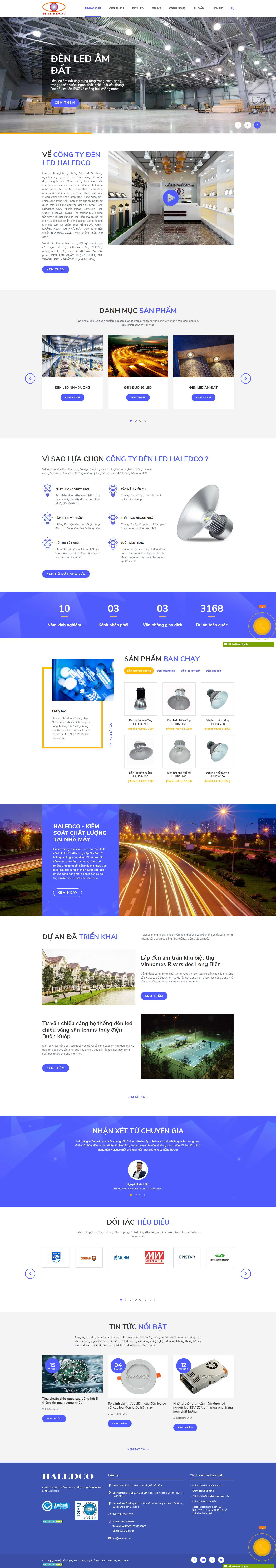 Thiết kế Website php - haledco.com - VietWebGroup.Vn