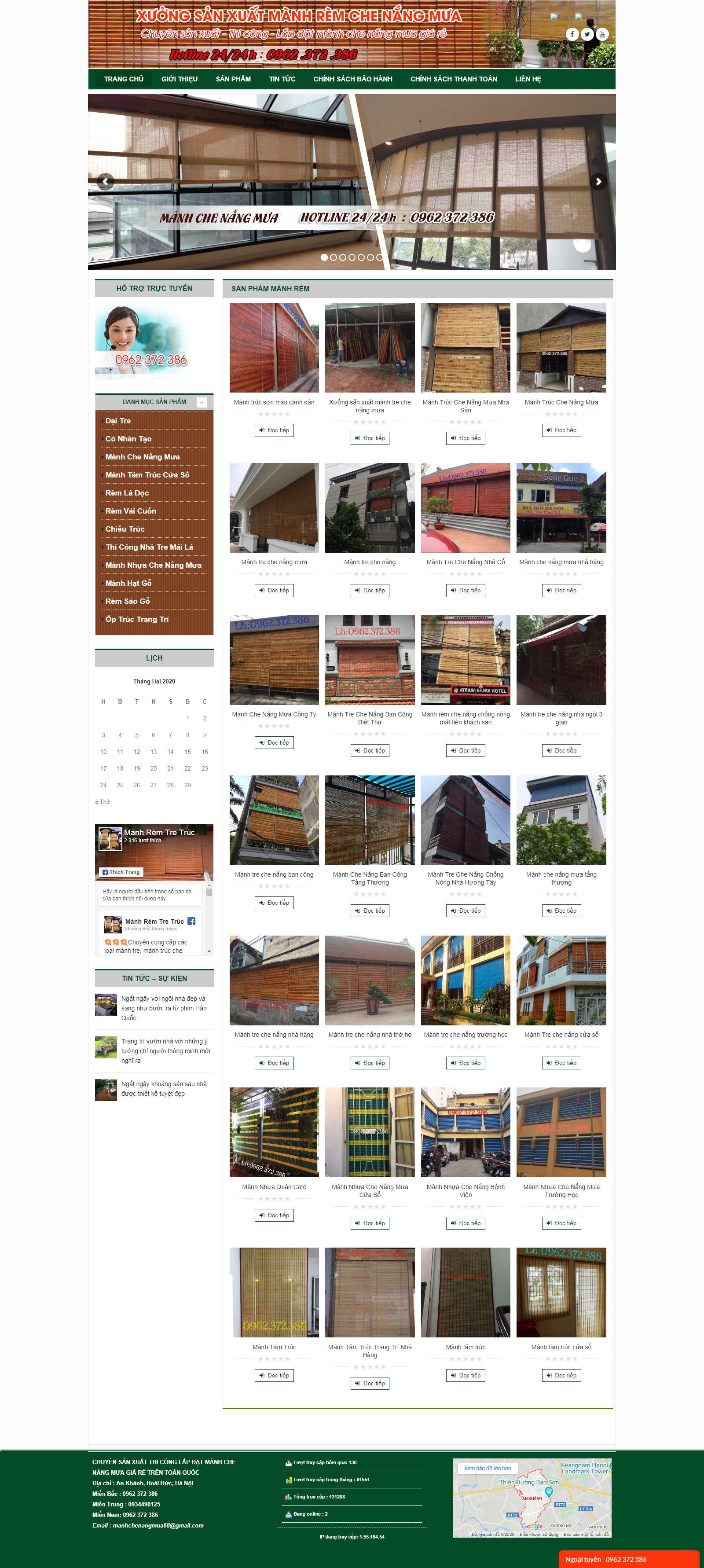 Thiết kế Website mành rèm - manhchenangmua.com - VietWebGroup.Vn