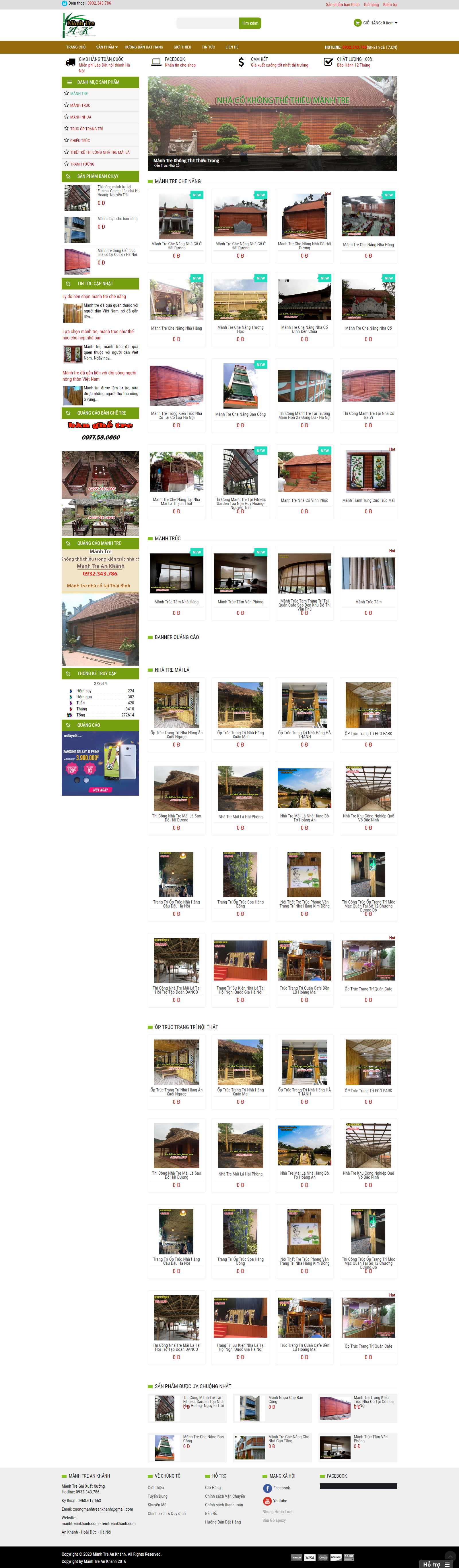 Thiết kế Website mành rèm - remtreankhanh.com - VietWebGroup.Vn
