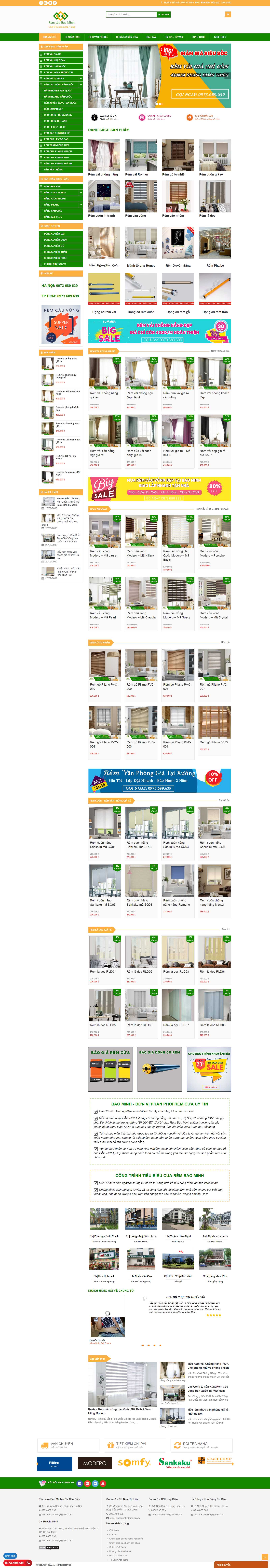 Thiết kế Website mành rèm - remcuabaominh.com - VietWebGroup.Vn