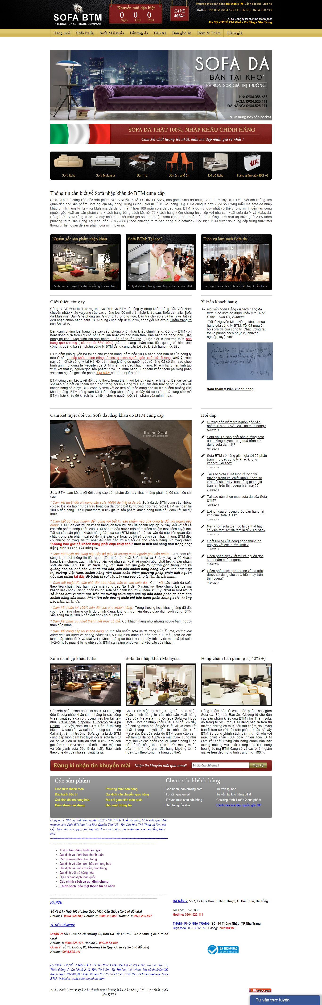 Thiết kế Website sofa - sofanhapkhau.com - VietWebGroup.Vn
