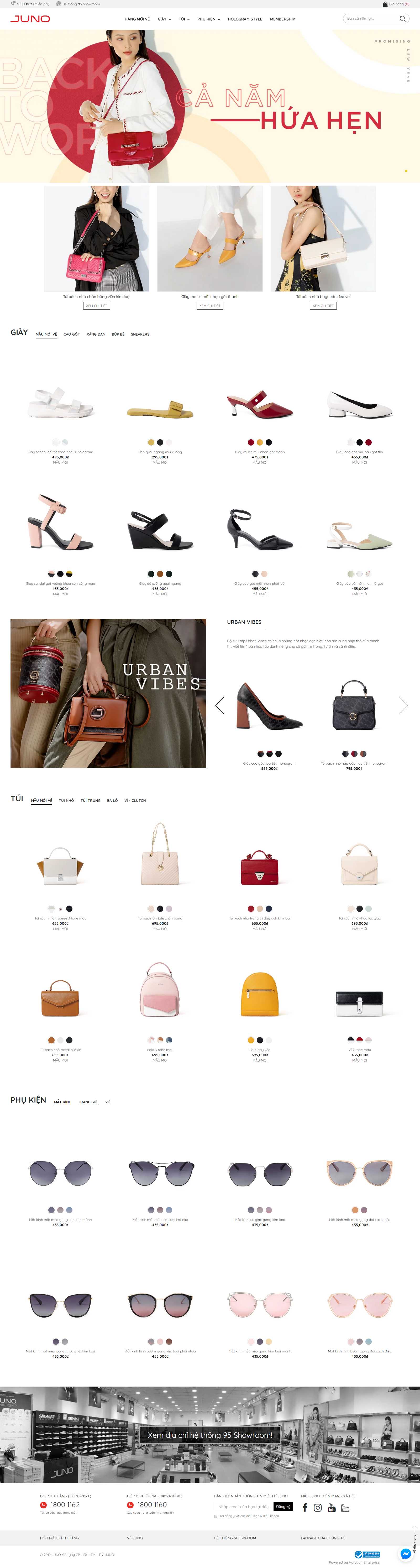 Thiết kế Website giày dép - juno.vn - VietWebGroup.Vn