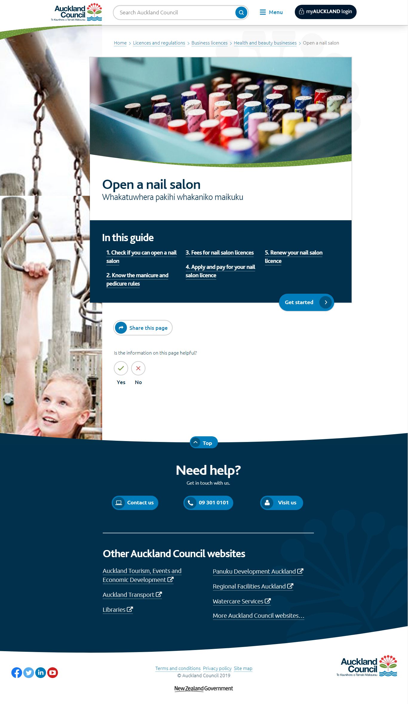 Thiết kế Website salon nail - www.aucklandcouncil.govt.nz - VietWebGroup.Vn