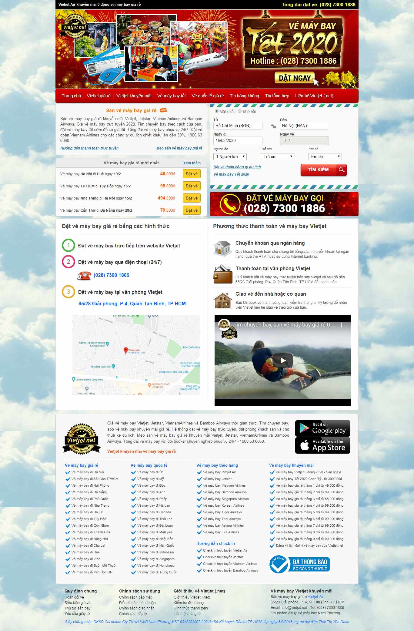 Thiết kế Website đặt vé máy bay - vietjet.net - VietWebGroup.Vn