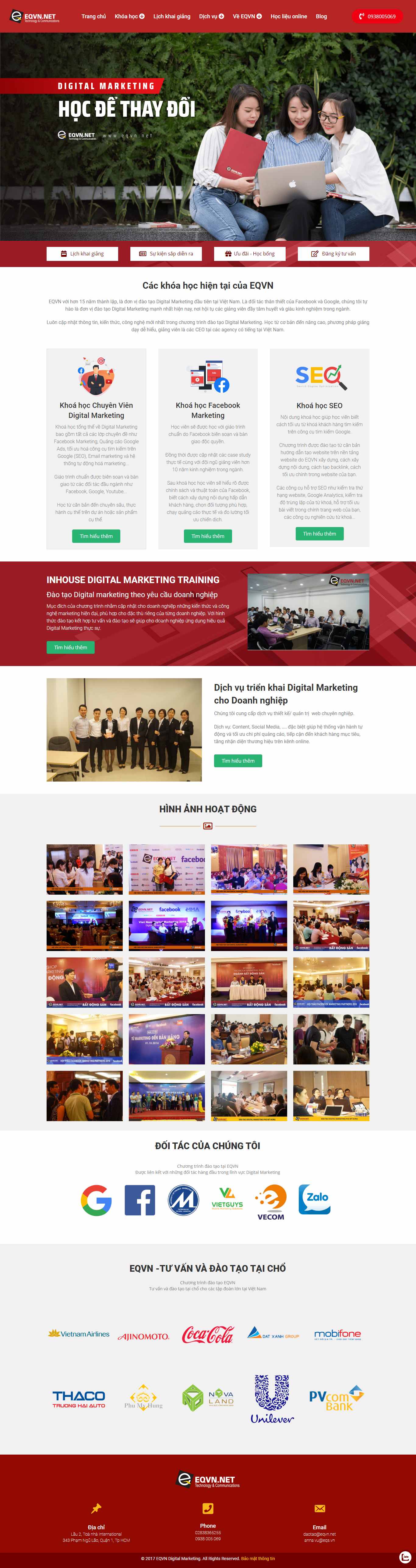 Thiết kế Website quảng cáo google - eqvn.net - VietWebGroup.Vn