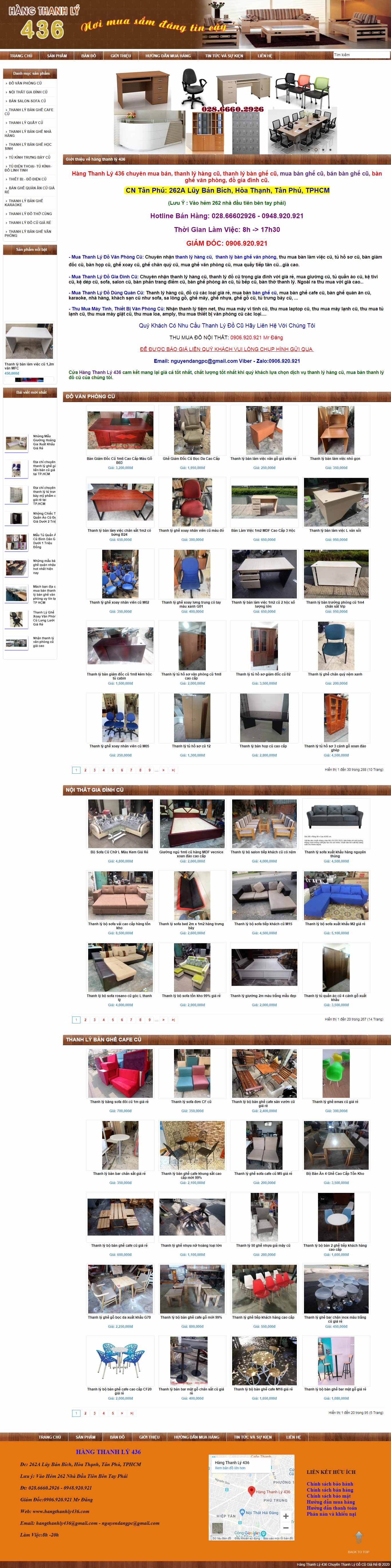 Thiết kế Website bán đồ cũ - hangthanhly436.com - VietWebGroup.Vn