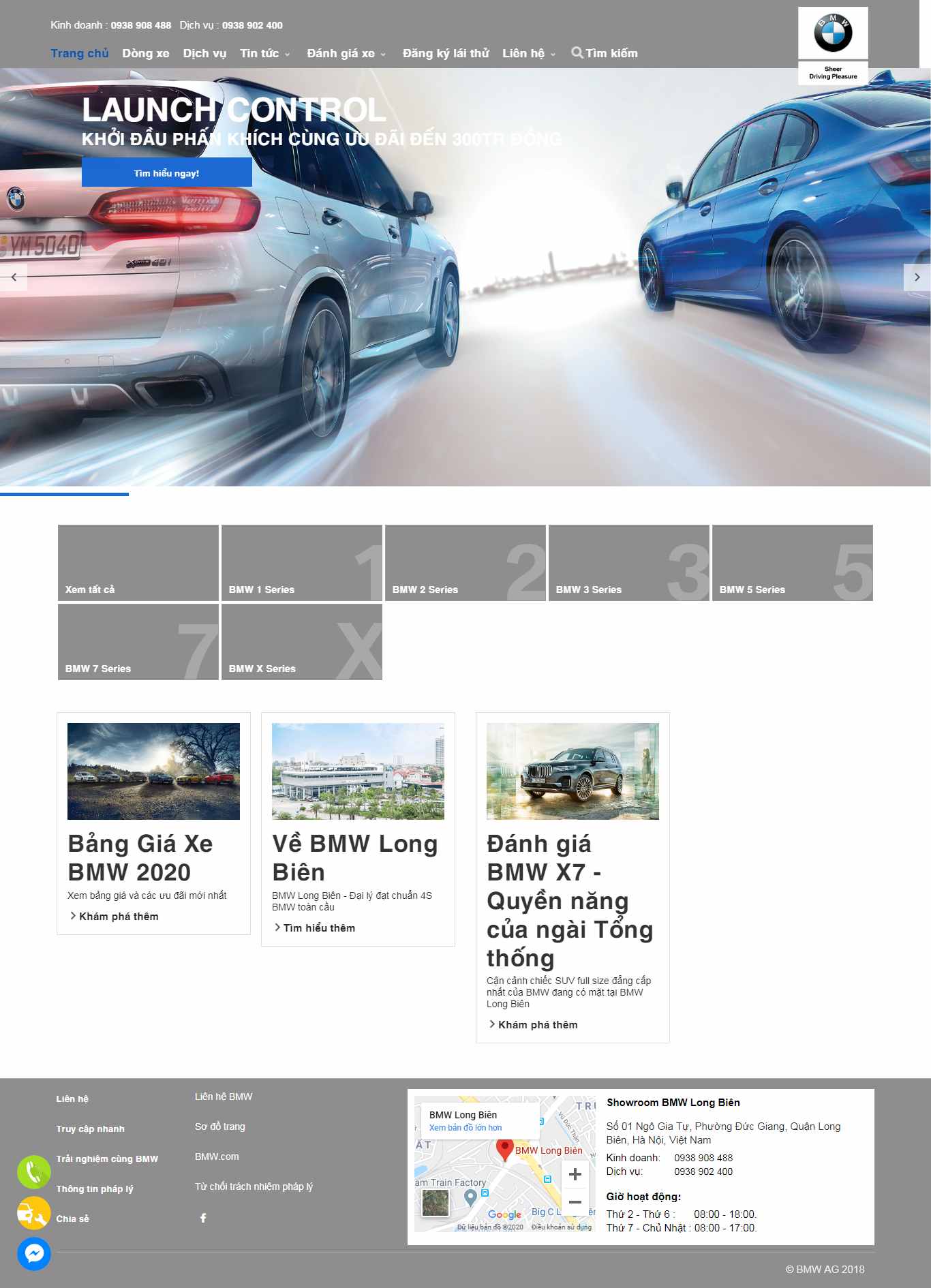 Thiết kế Website bán xe hơi - bmw-longbien.com.vn - VietWebGroup.Vn