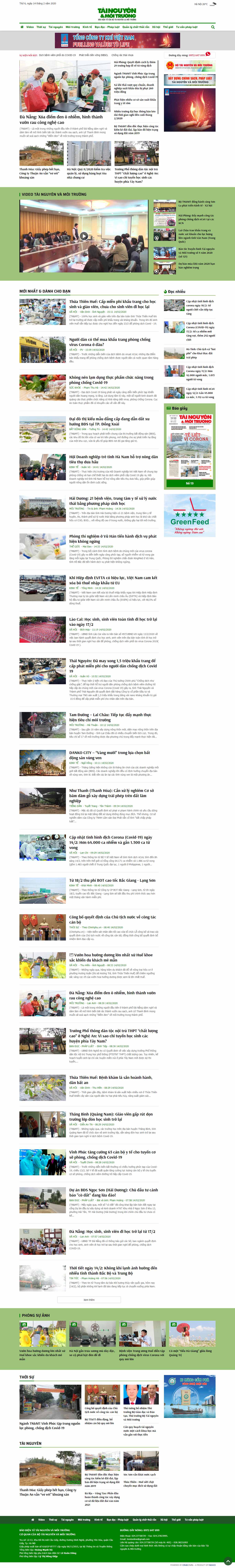 Thiết kế Website mội trường - baotainguyenmoitruong.vn - VietWebGroup.Vn
