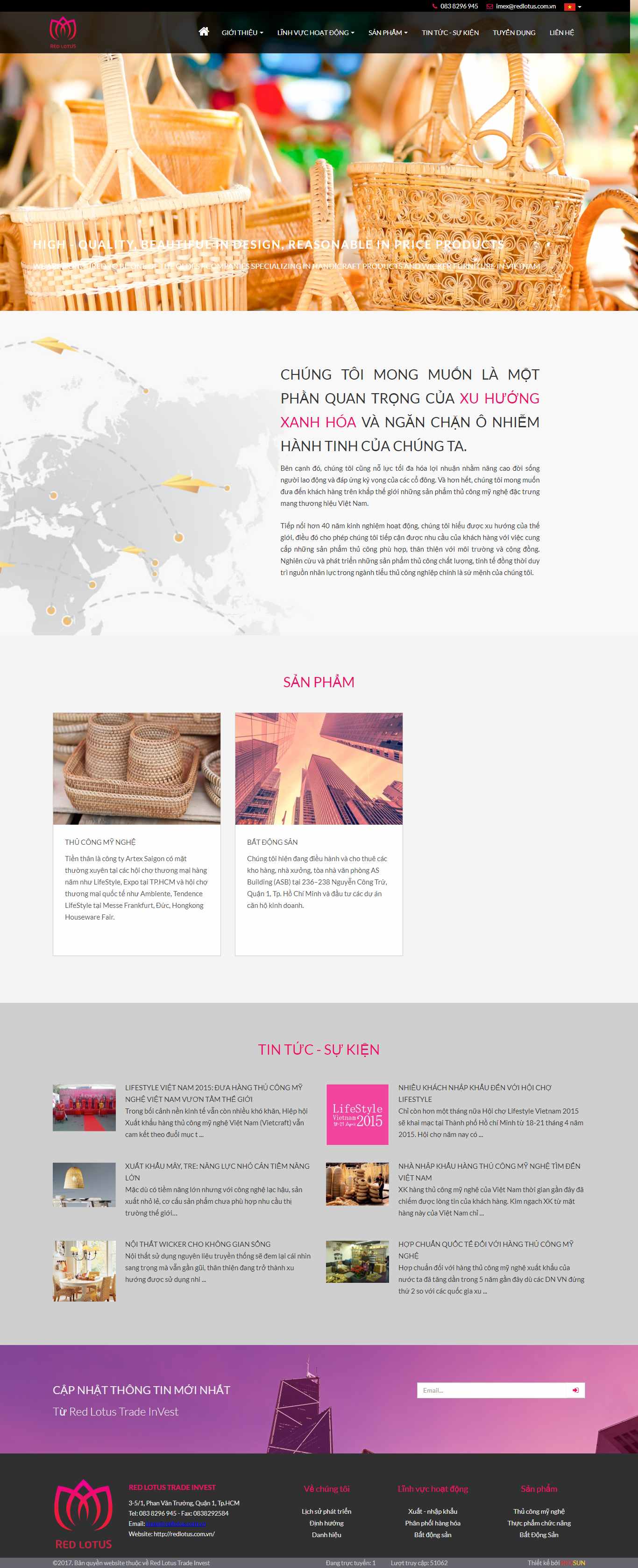 Thiết kế Website thủ công mỹ nghệ - www.redlotus.com.vn - VietWebGroup.Vn