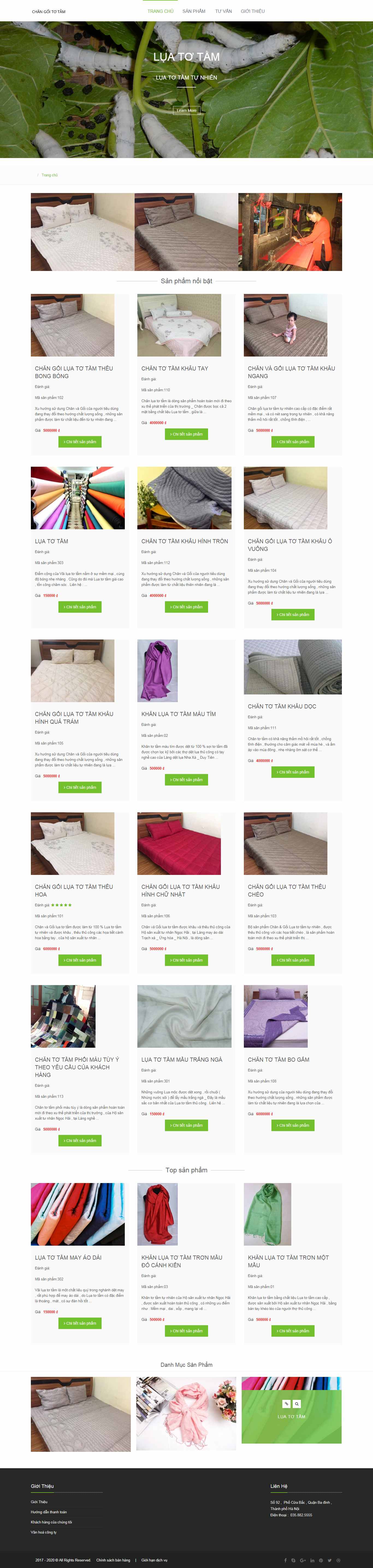 Thiết kế Website lụa tơ tằm - www.changoiluatotam.com - VietWebGroup.Vn