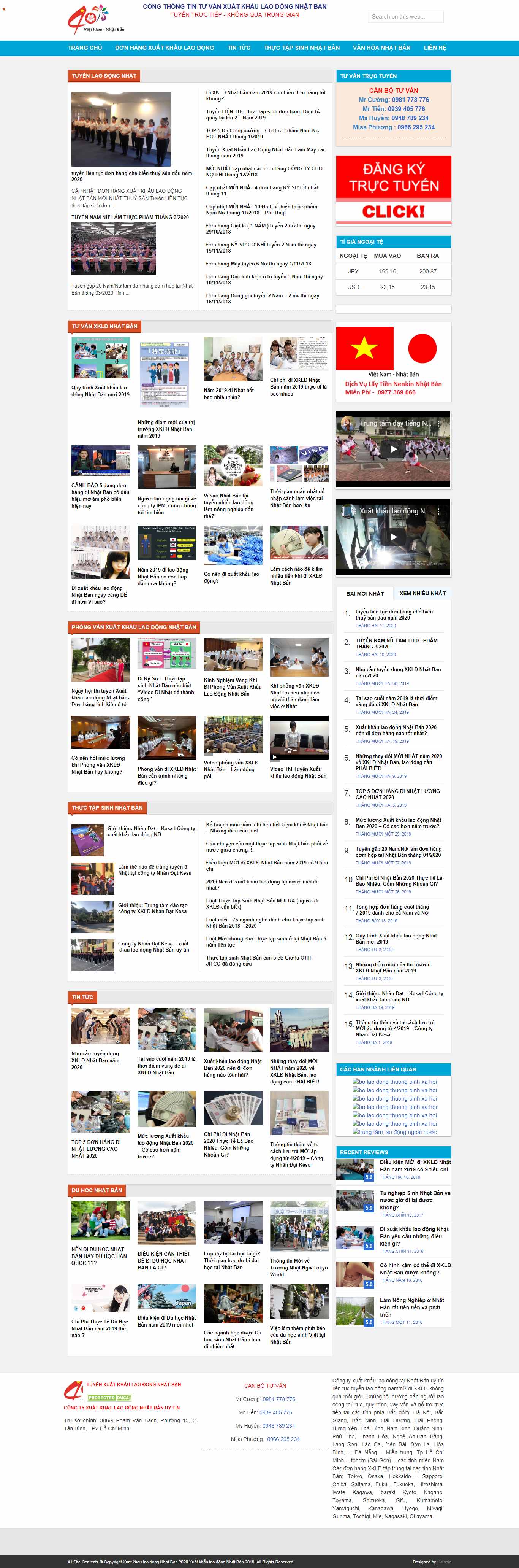 Thiết kế Website xuất khẩu lao động - laodongxuatkhaunhatban.vn - VietWebGroup.Vn