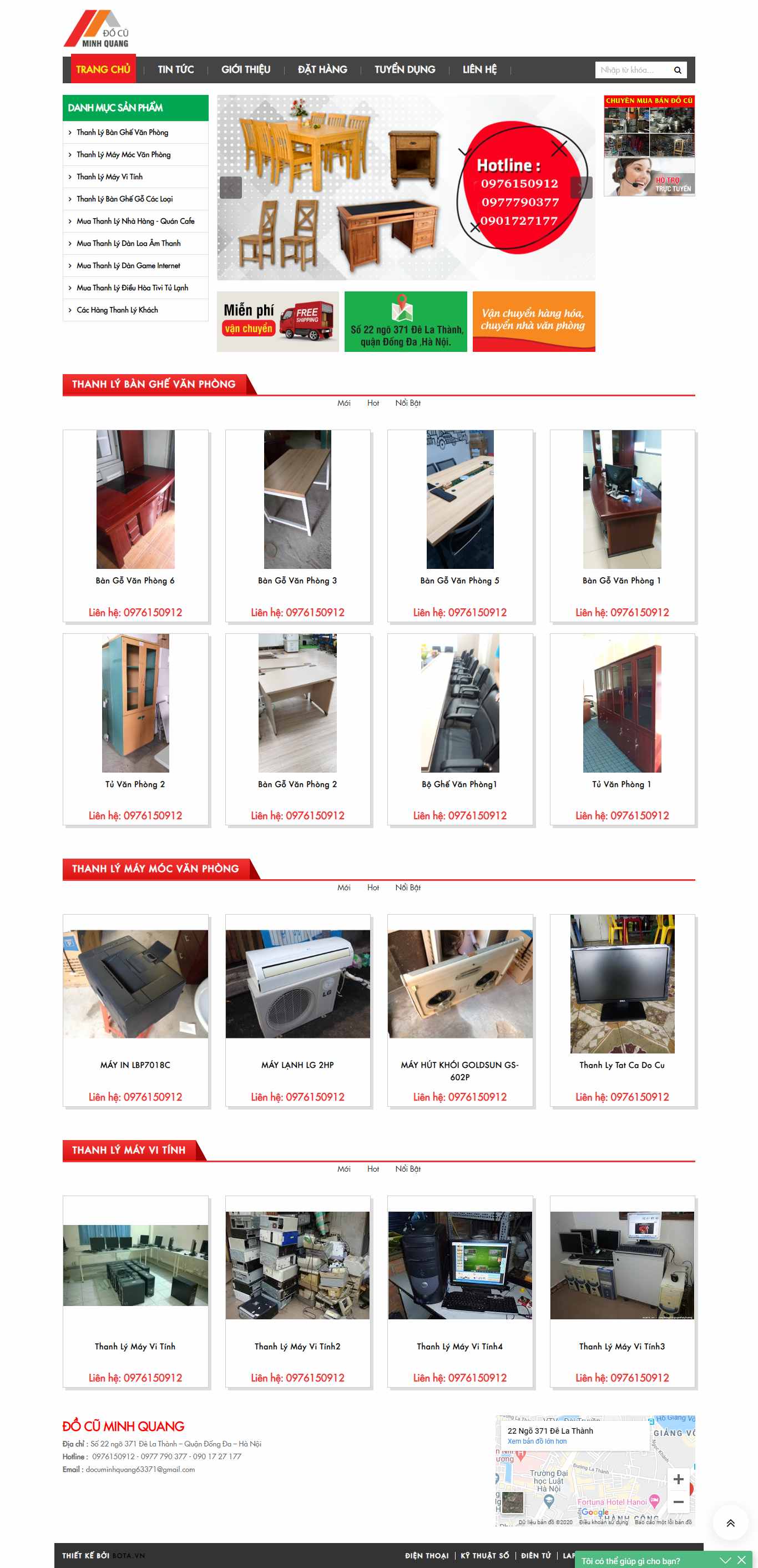 Thiết kế Website bán đồ cũ - quangdocu.com - VietWebGroup.Vn