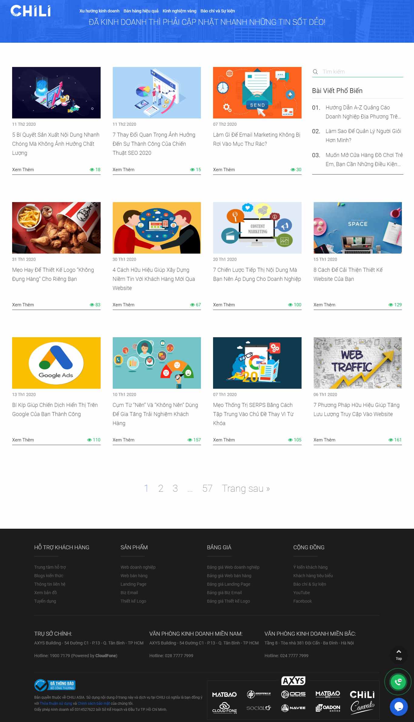 Thiết kế Website tin tức - www.chili.vn - VietWebGroup.Vn