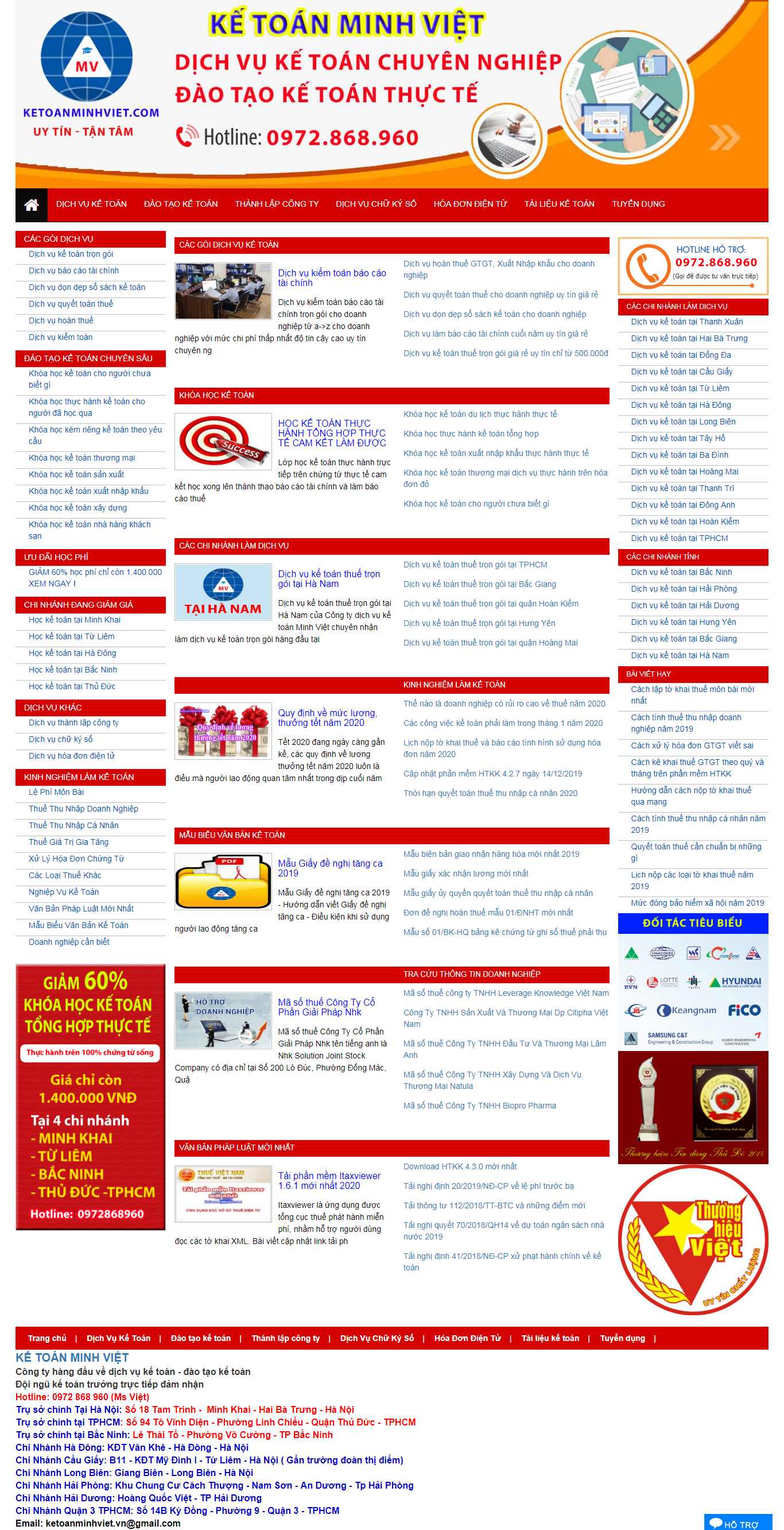Thiết kế Website công ty kế toán - ketoanminhviet.com - VietWebGroup.Vn