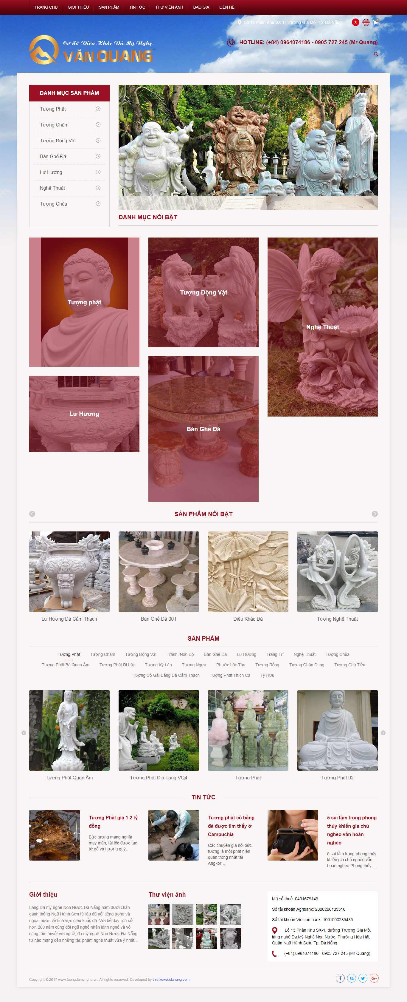 Thiết kế Website đá quý - tuongdamynghe.vn - VietWebGroup.Vn
