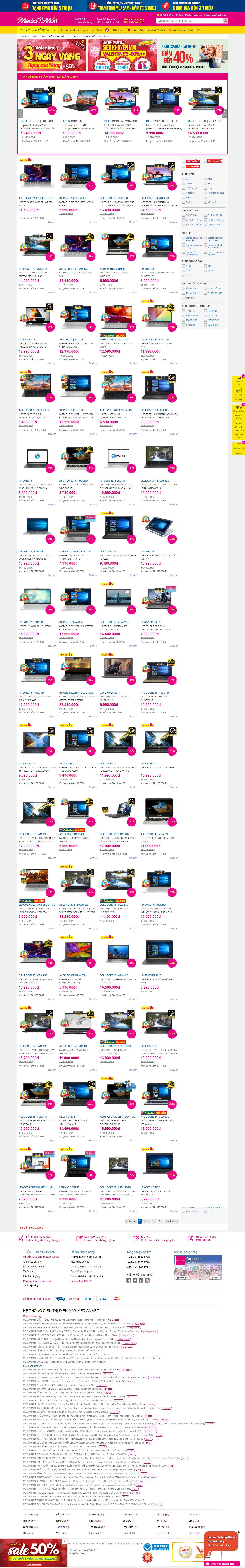 Thiết kế Website bán laptop - mediamart.vn - VietWebGroup.Vn